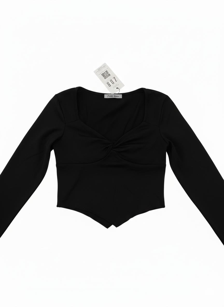 ispanyol kol detay bluz