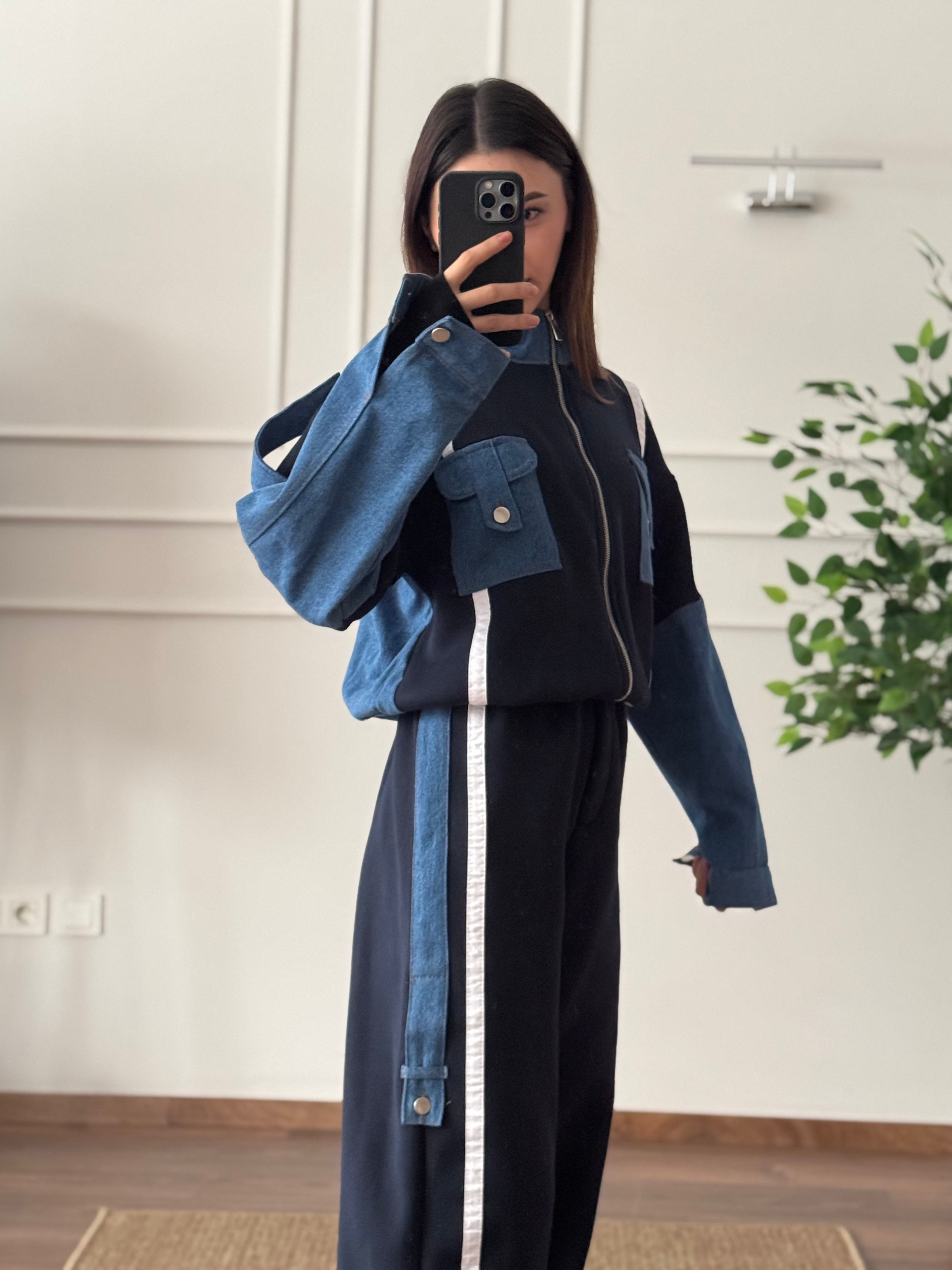 LUCY Özel Tasarım Lacivert Ceket Pantolon Takım