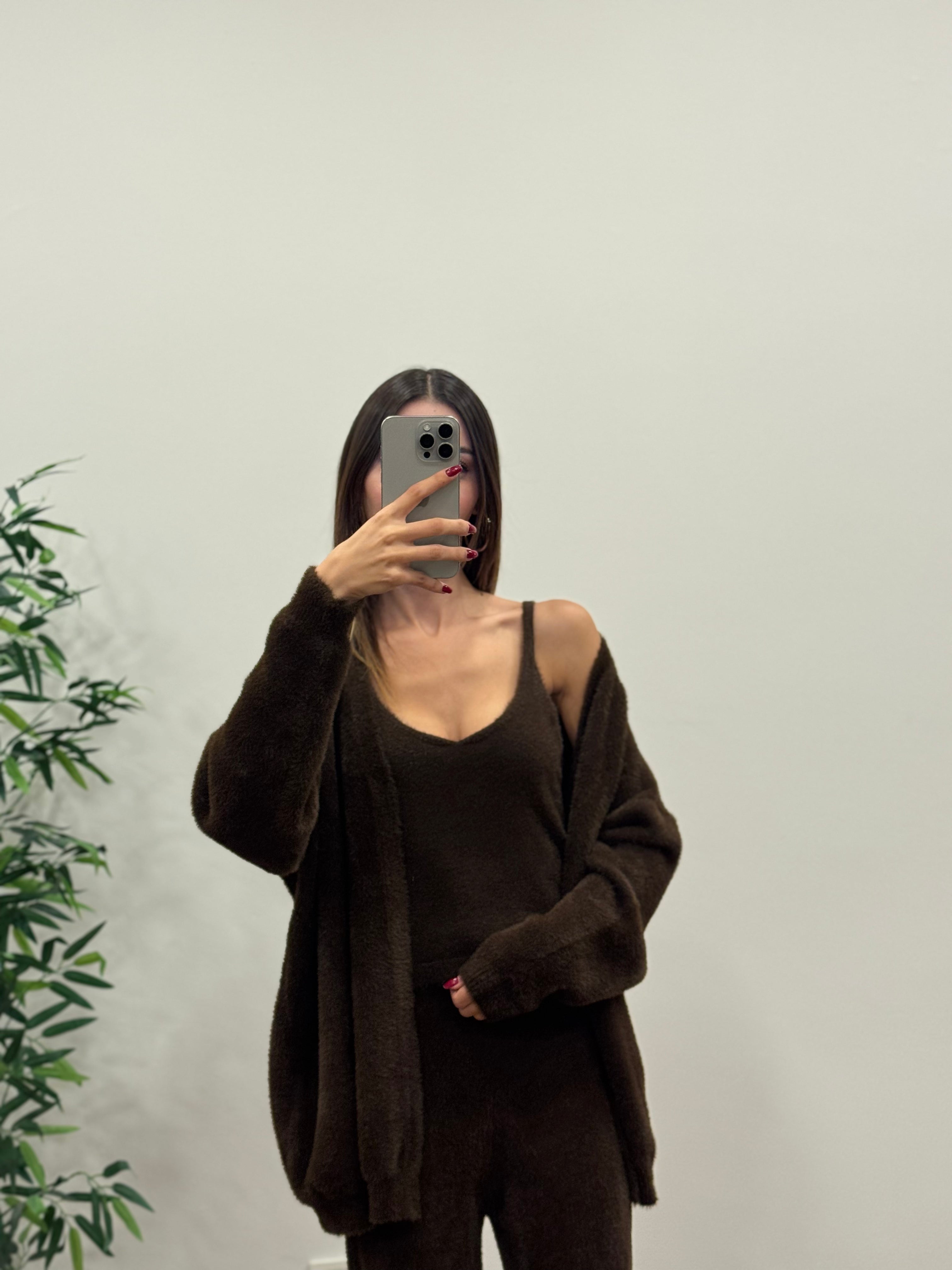 Moon 3lü Kahverengi Takım