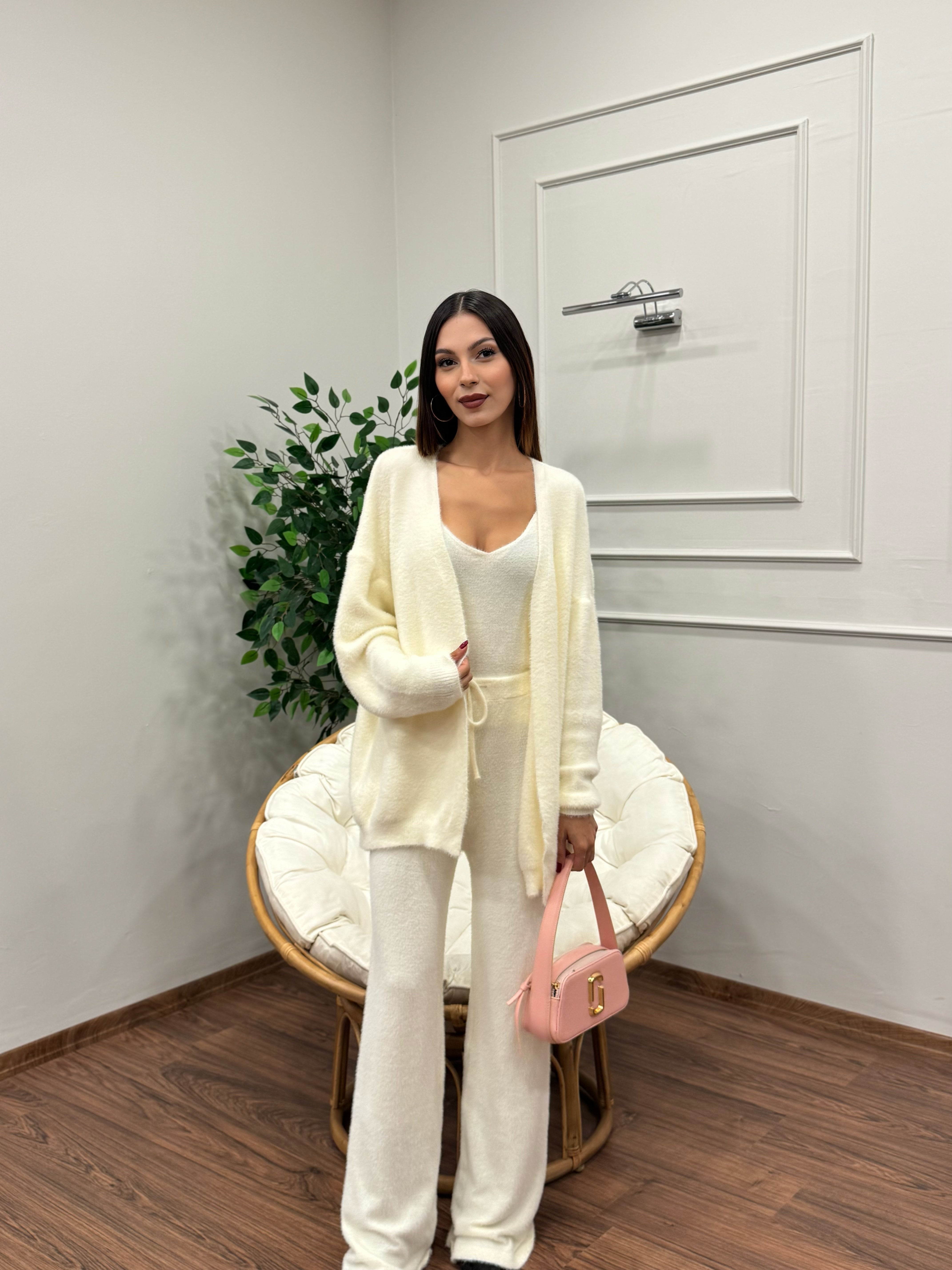 Moon 3lü Ekru Takım