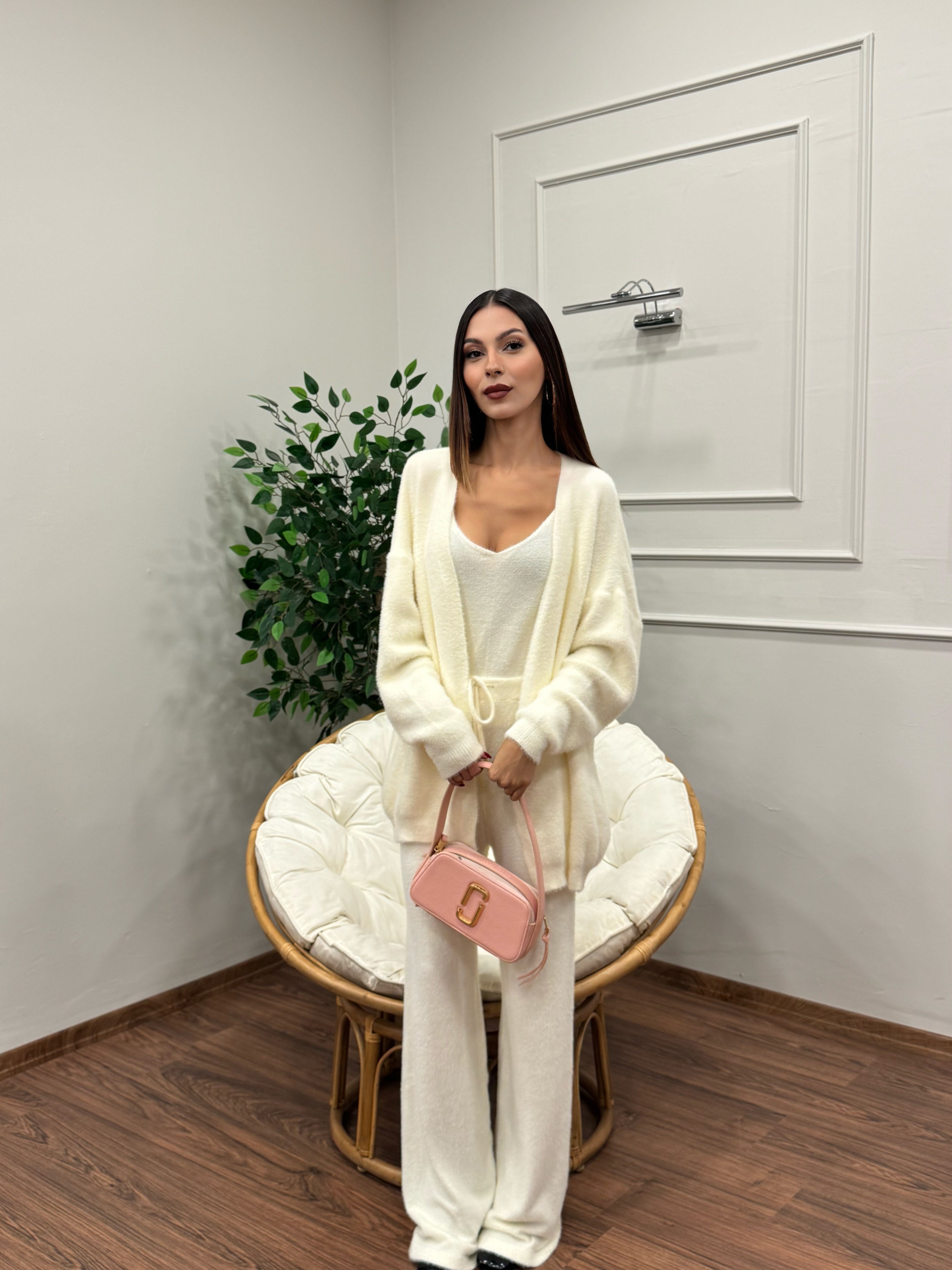 Moon 3lü Ekru Takım