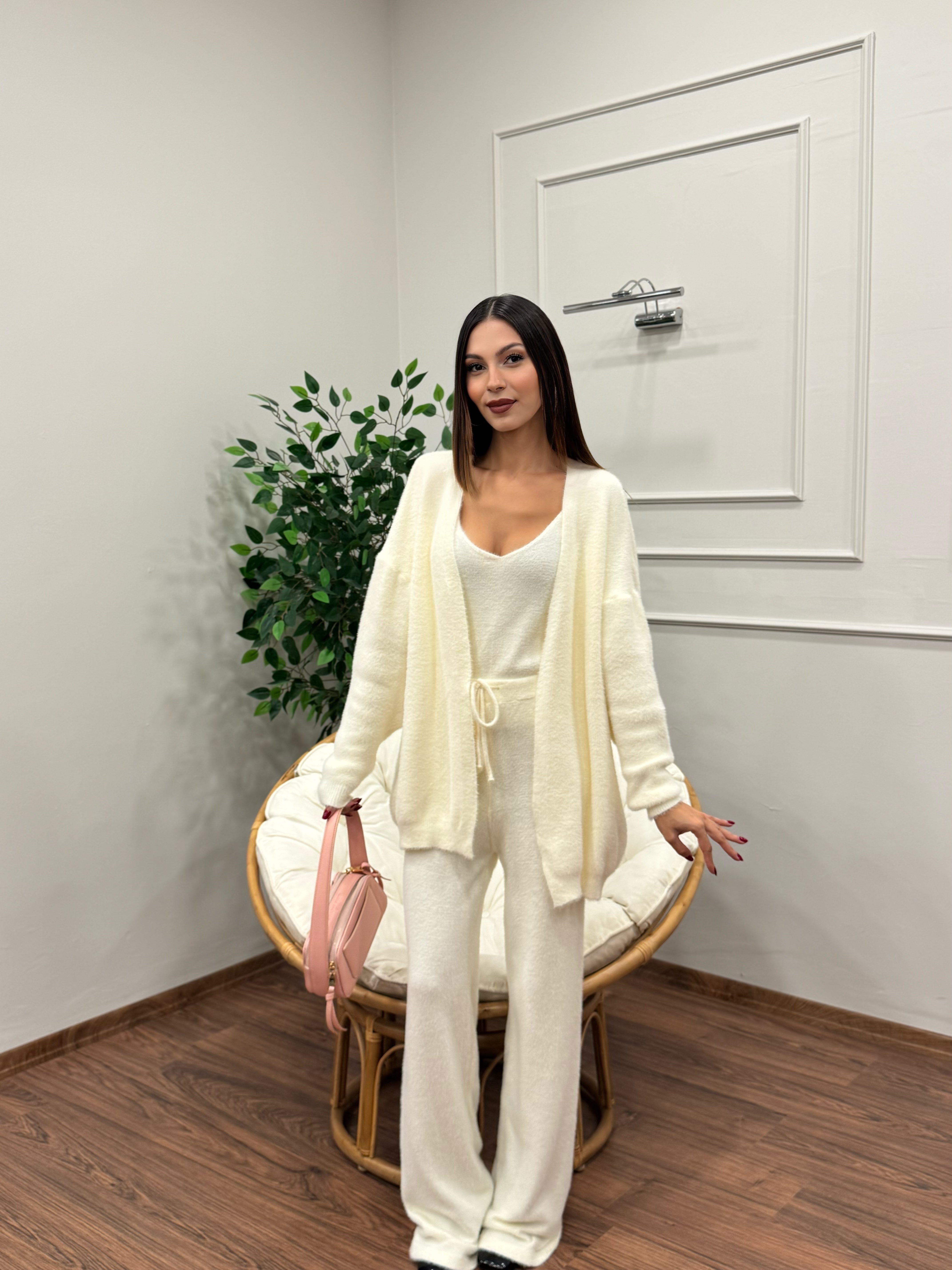 Moon 3lü Ekru Takım