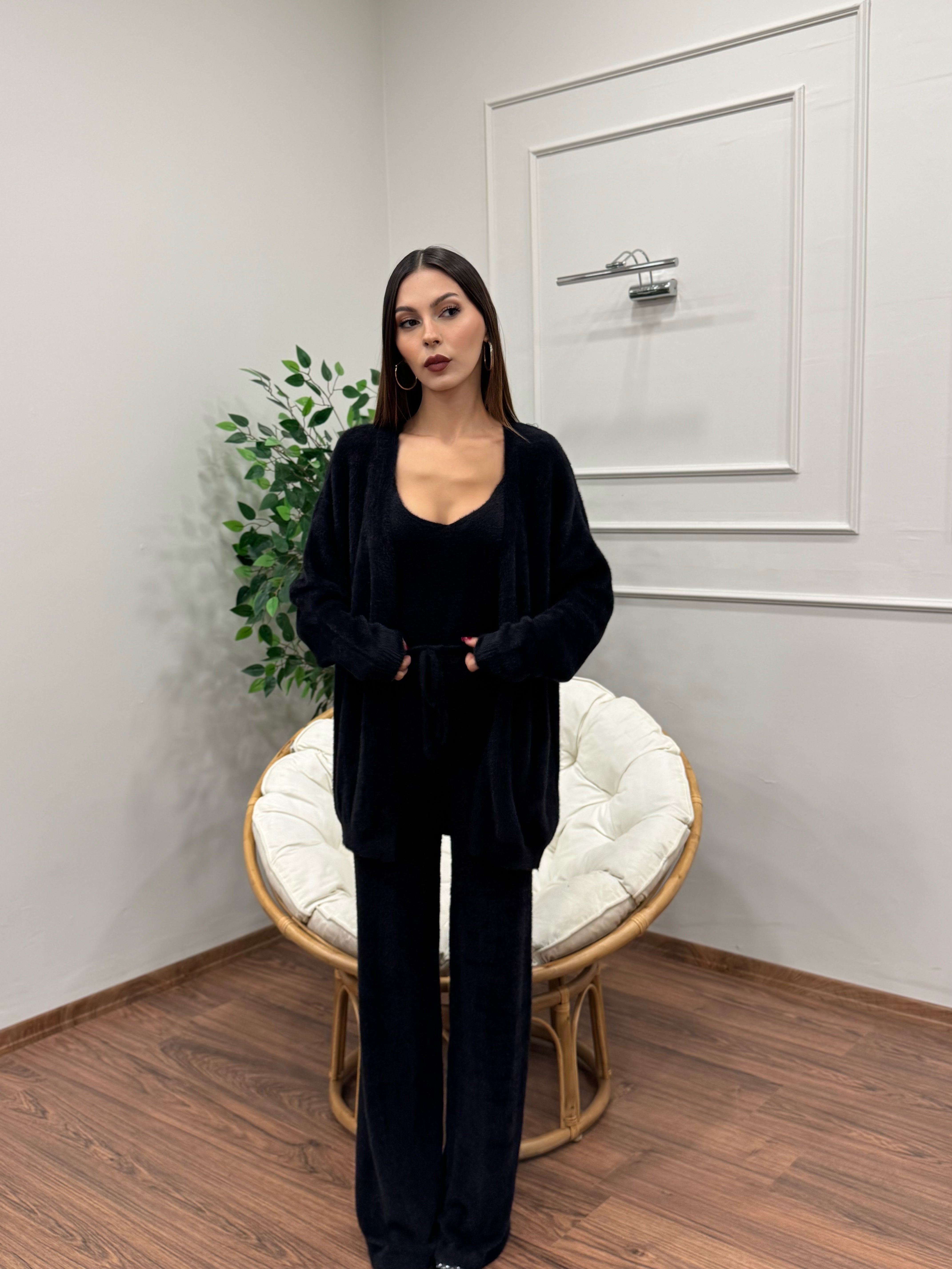 Moon 3lü Siyah Takım