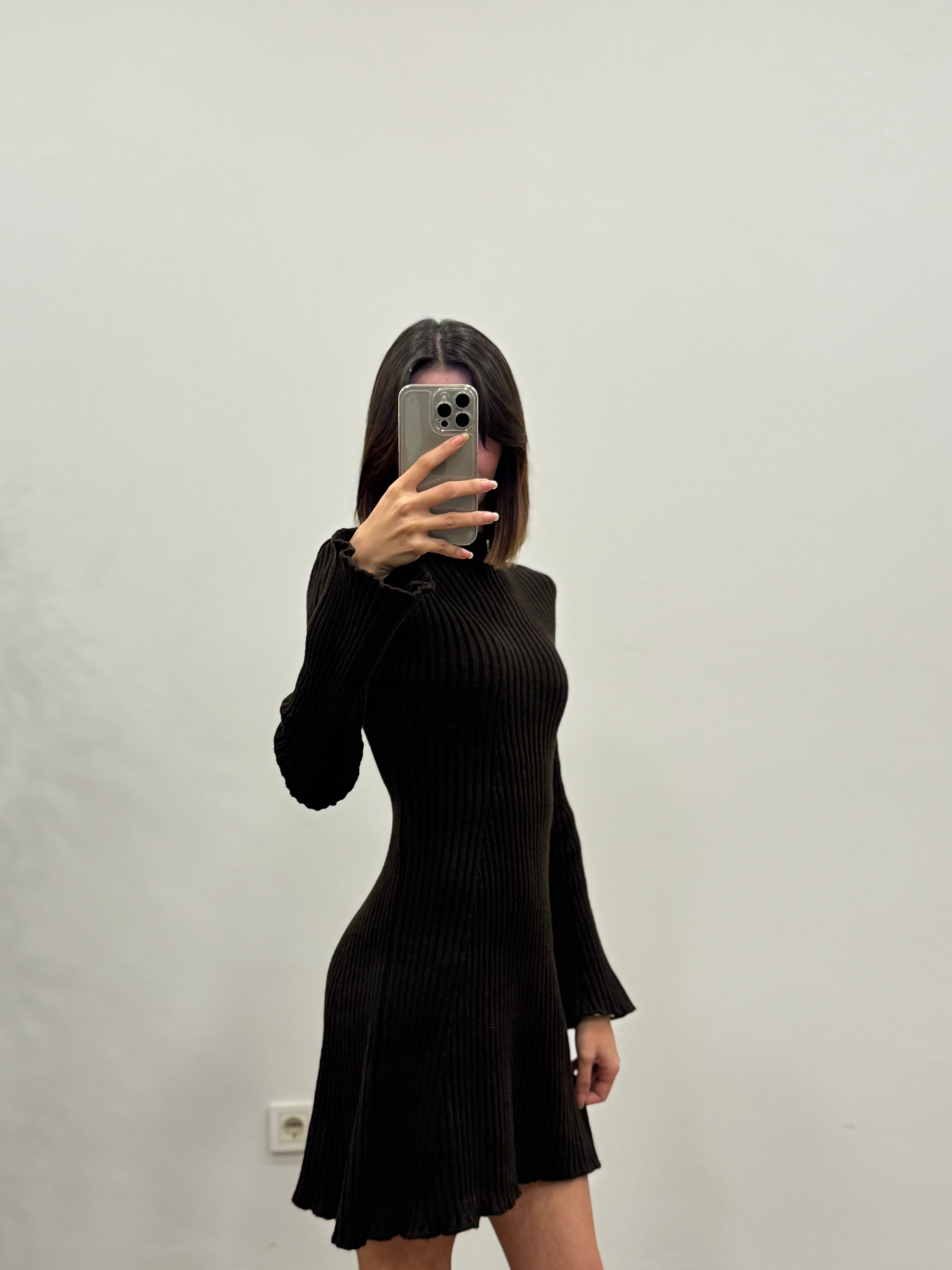 Triko İspanyol Pinterest Kahverengi Elbise