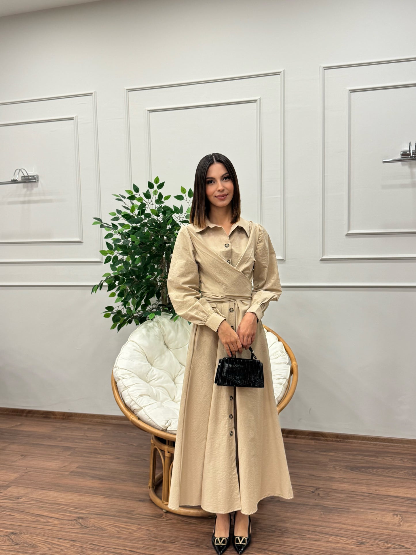 Davina Belden Bağlama Detay Elbise