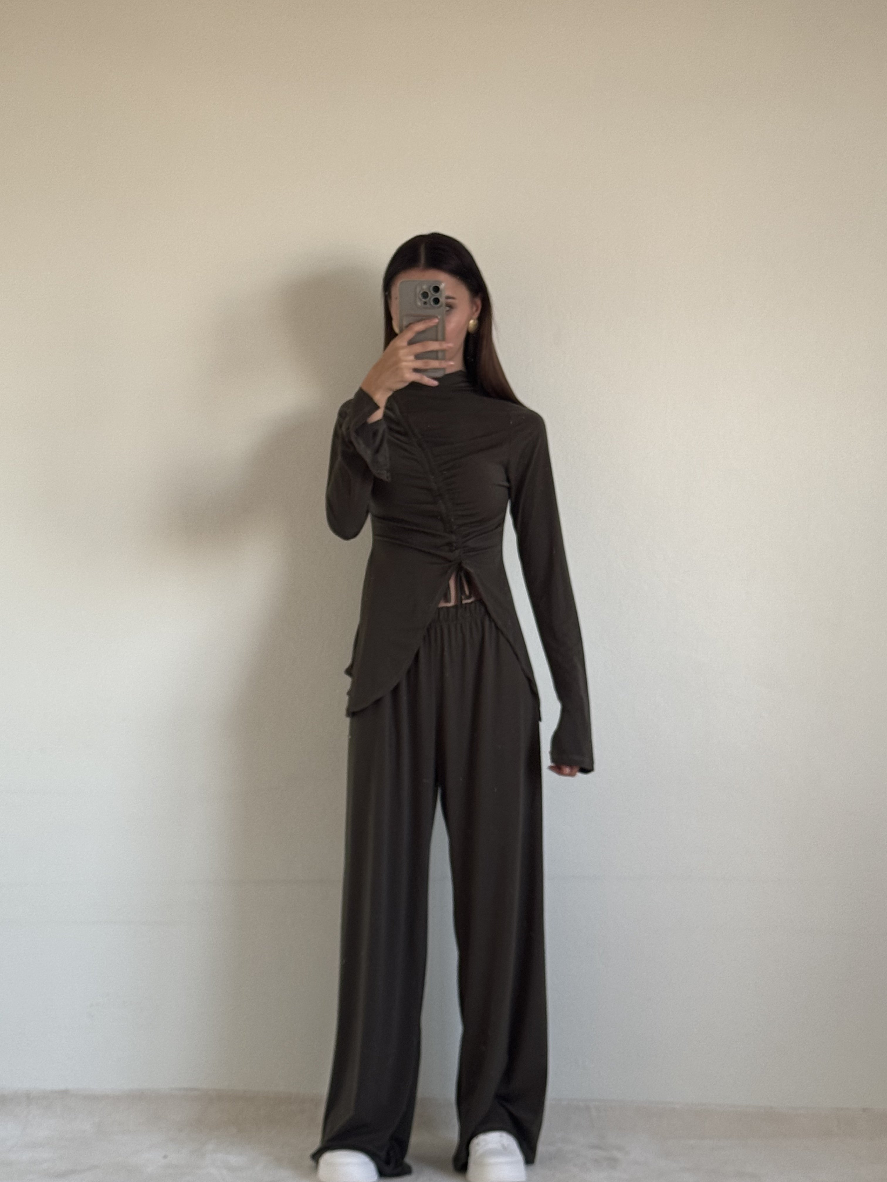 Luna Asimetrik Kesim Haki Takım