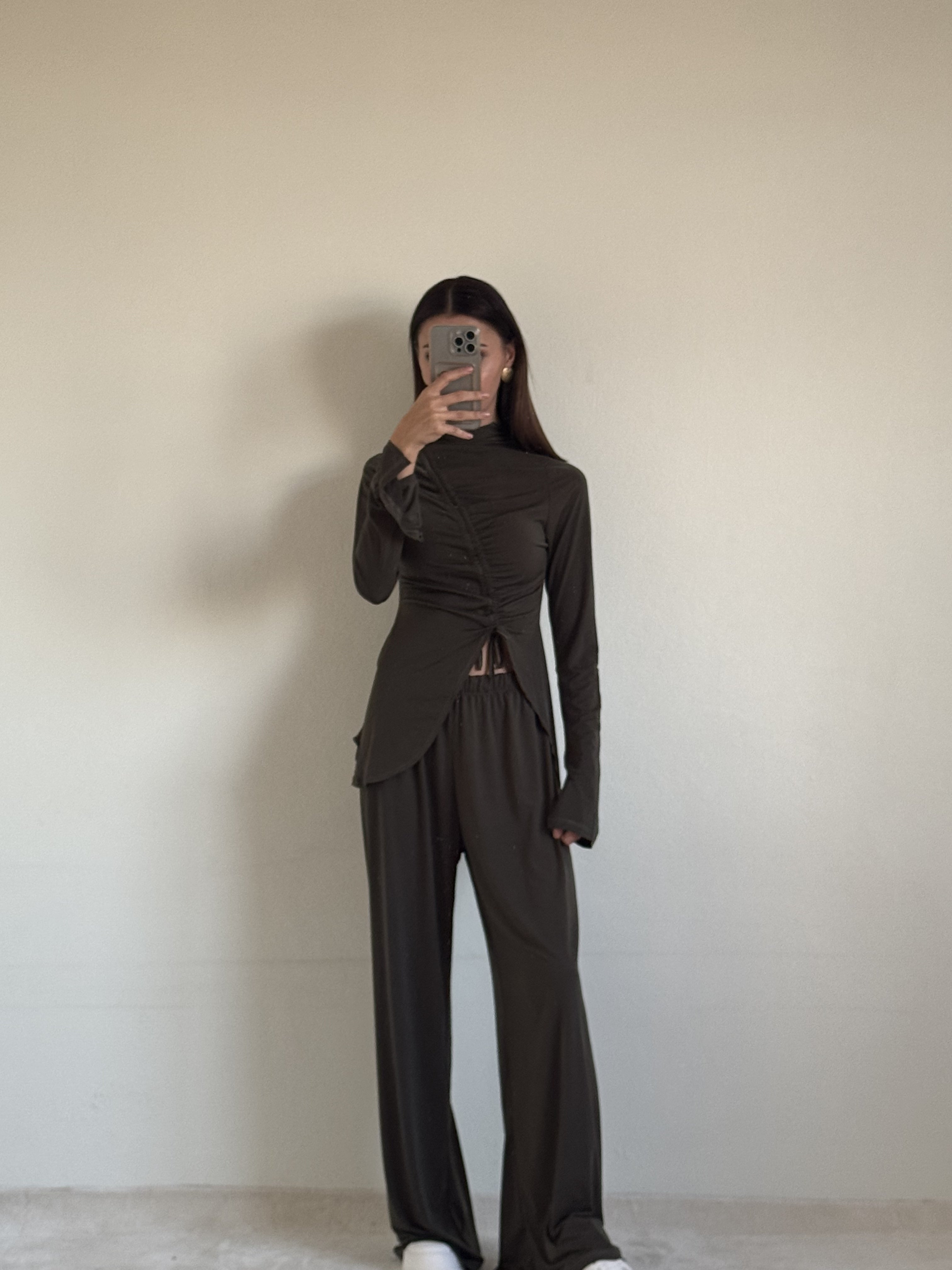 Luna Asimetrik Kesim Haki Takım