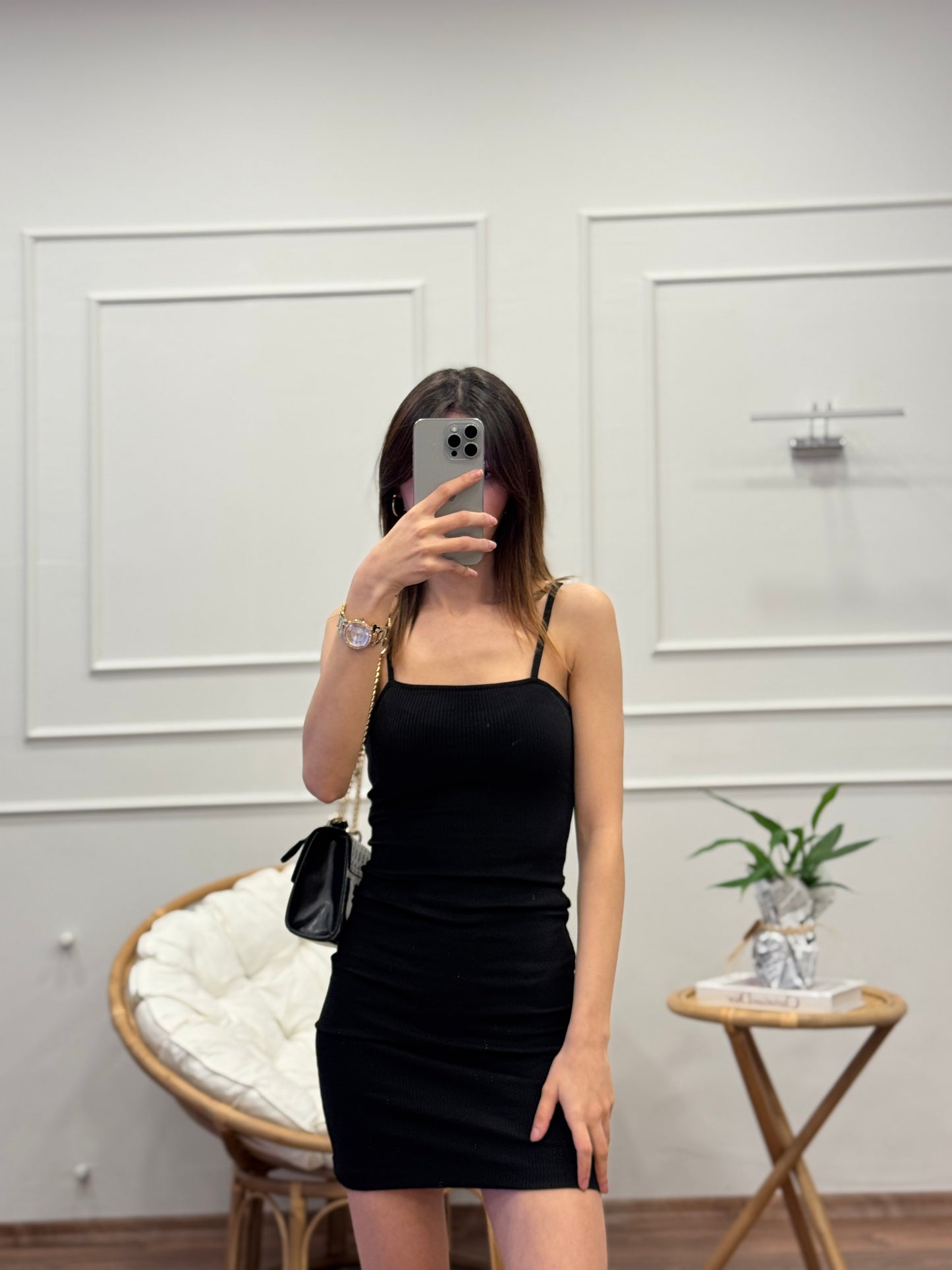 İp Askı Mini Elbise