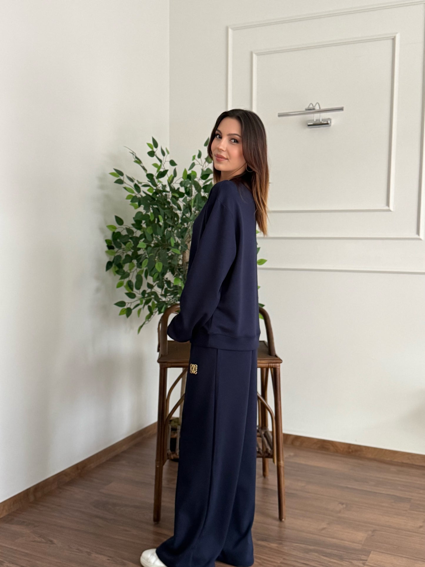 'Allura' Bluz Pantolon Lacivert Takım