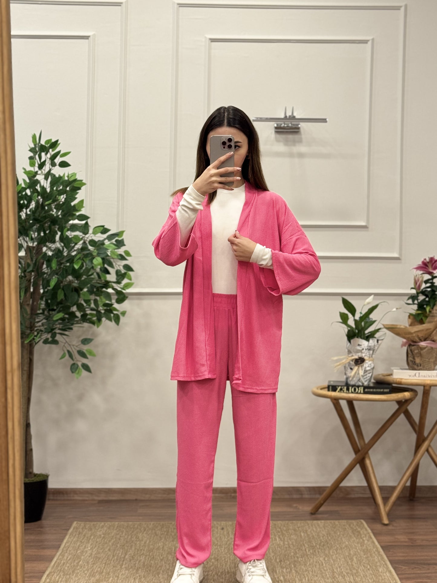 Bürümcük Kumaş Kimono Takım