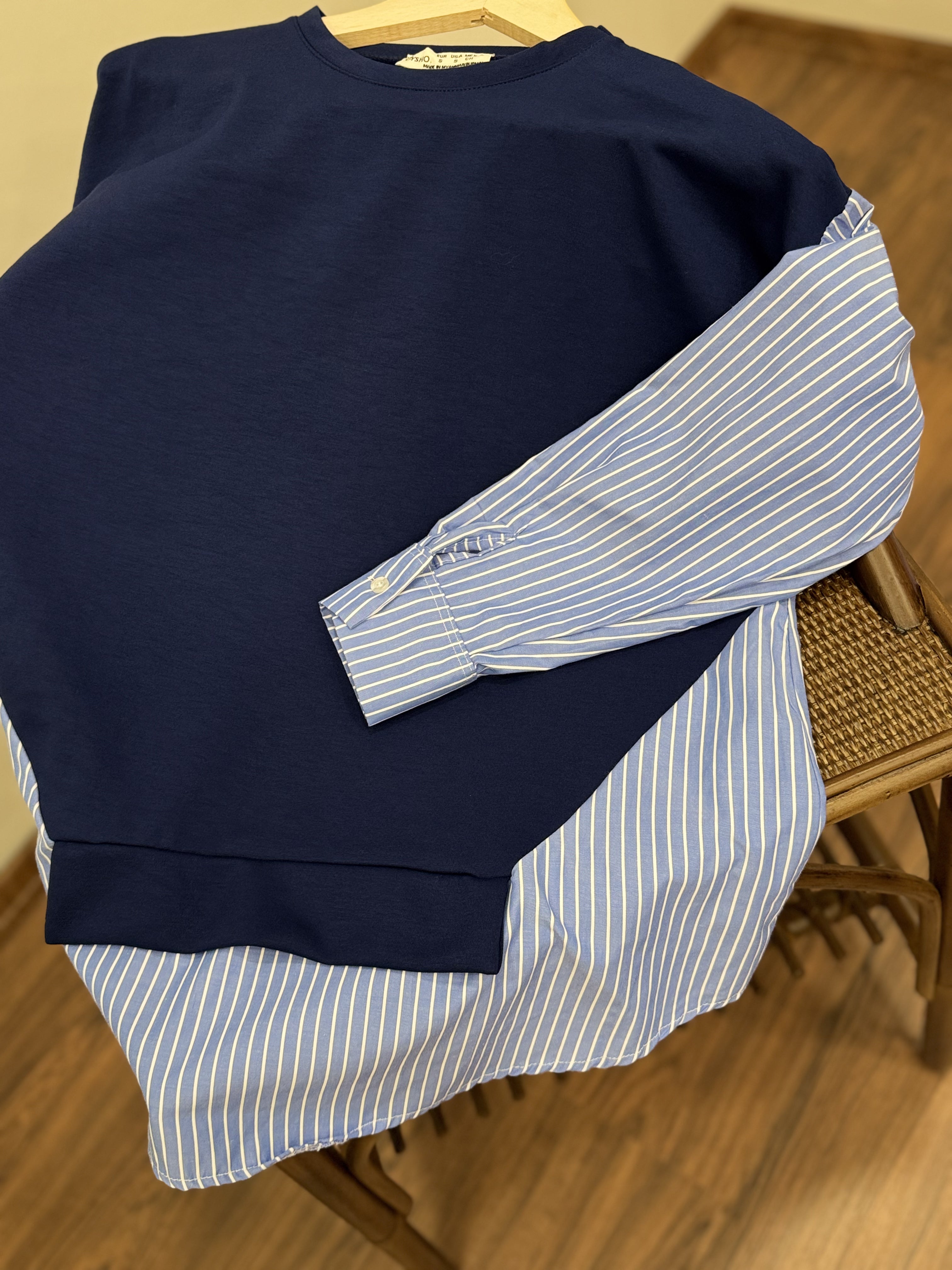 Oys Kumaş Gömlek Bluz Pantolon Takım