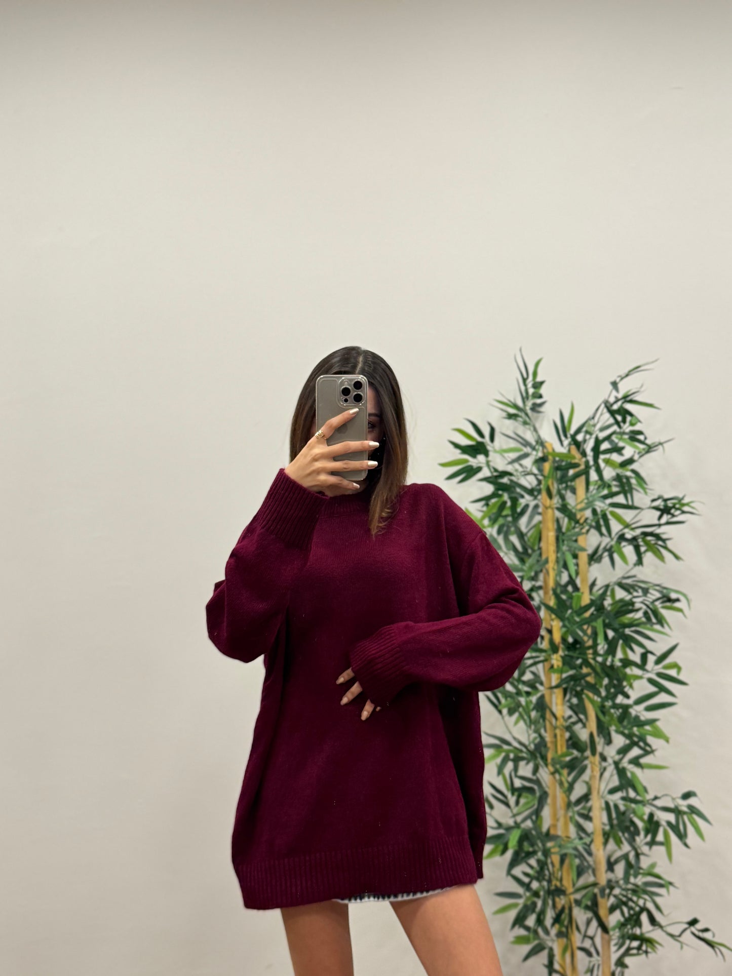 Massi Oversize Bordo Kazak