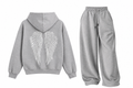 Angel Wings Sweat Eşofman Gri Takım