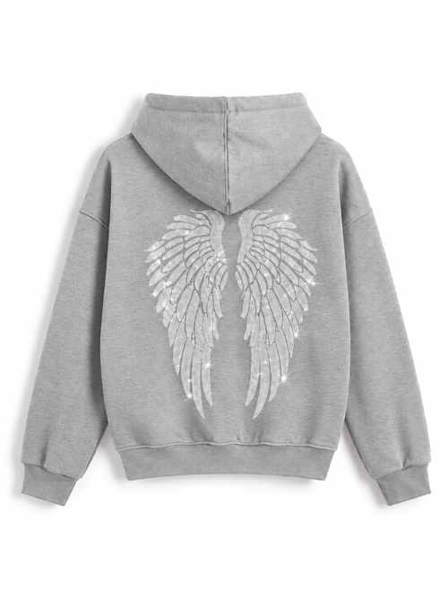 Angel Wings Sweat Eşofman Gri Takım