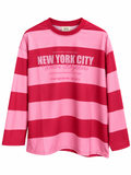 Viral New York City Baskılı Bluz