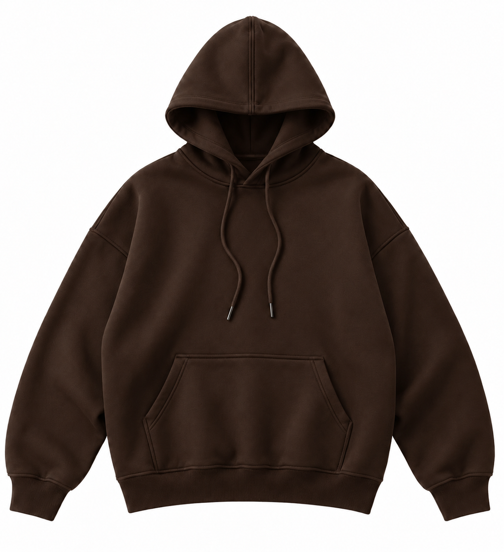 Taş Baskı Angel Wings Kahverengi Sweatshirt
