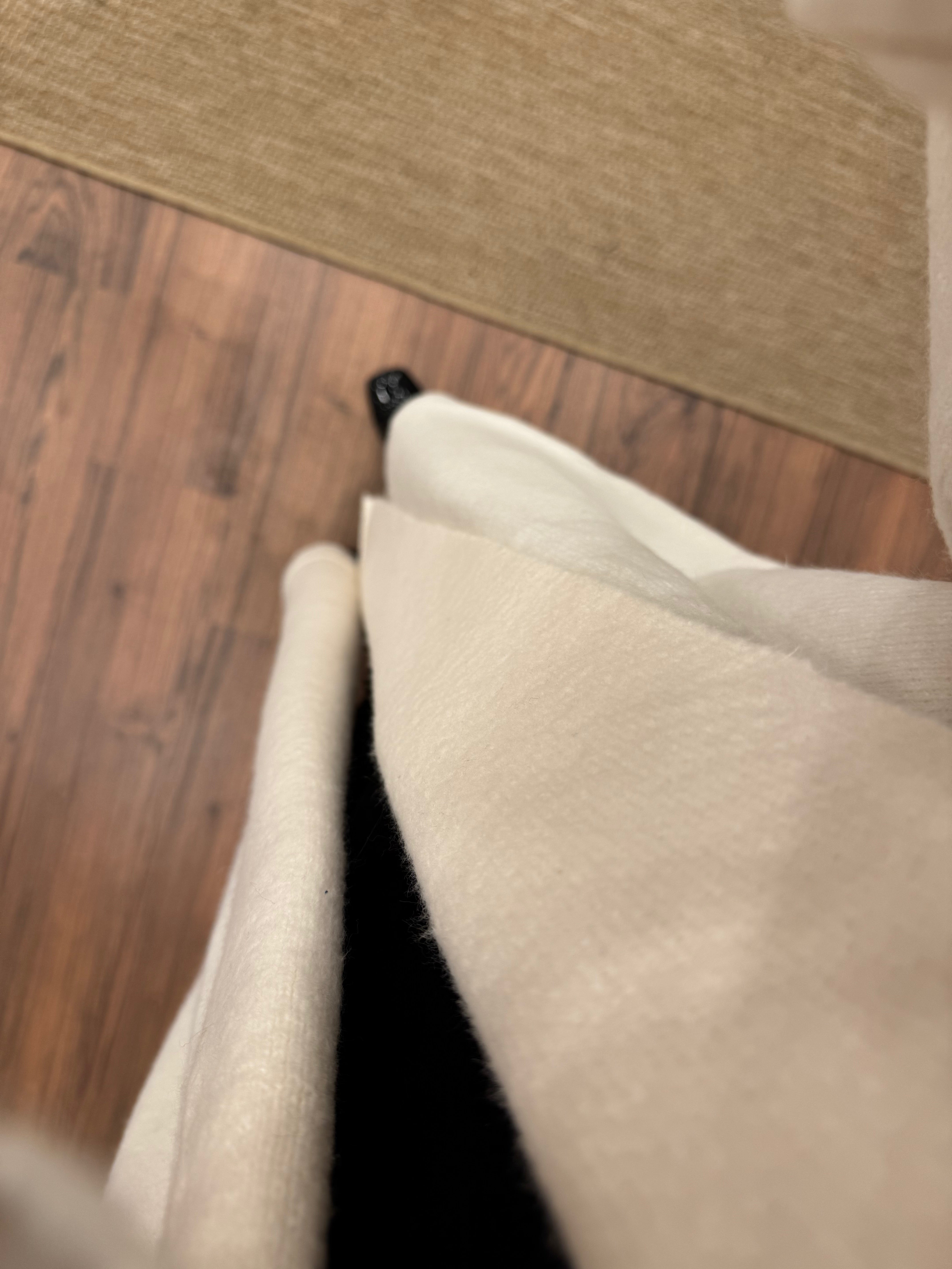 Şal Yaka Oversize Ekru Uzun Hırka