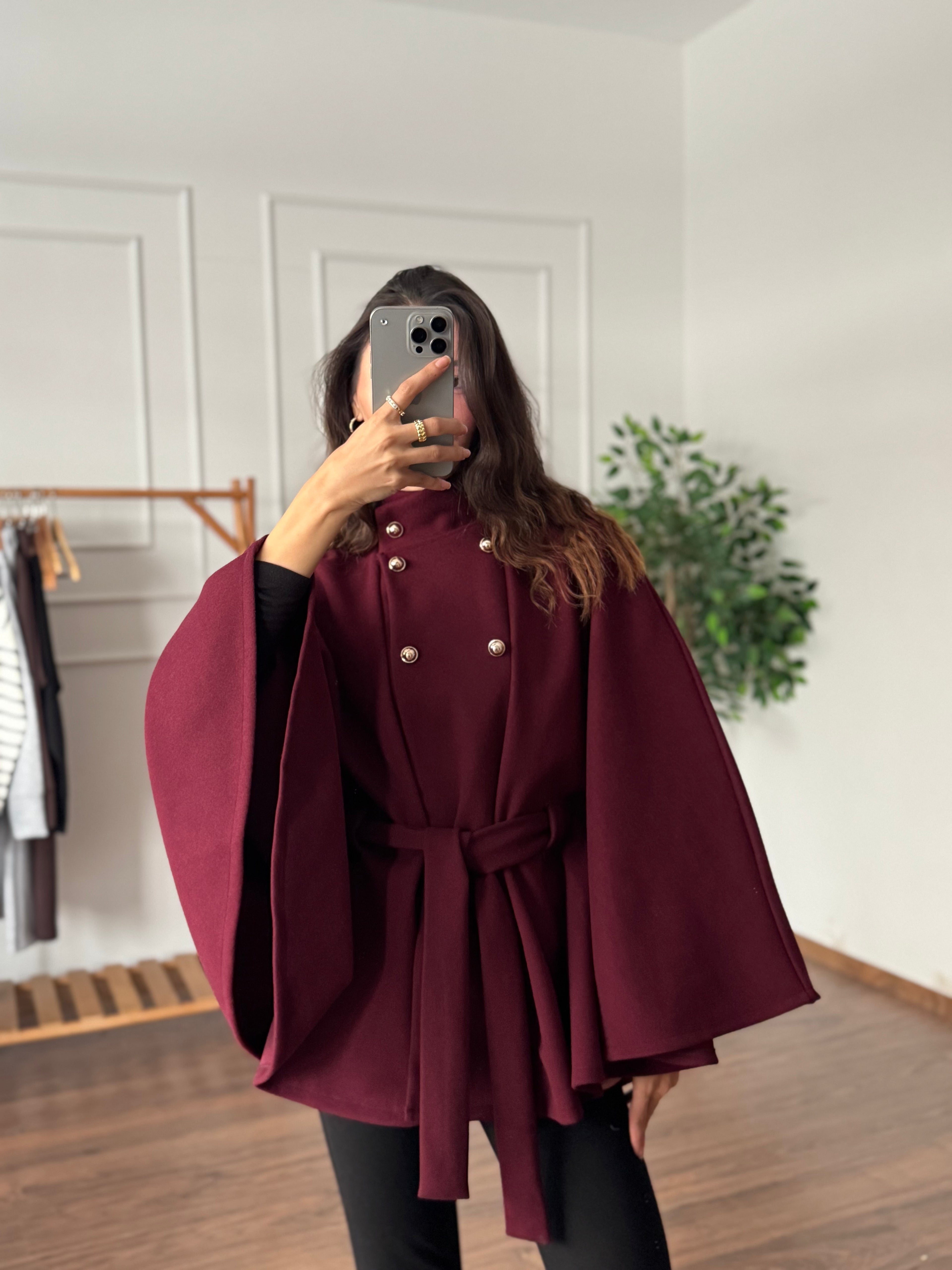 Nore Kaşe Bordo Premium Panço