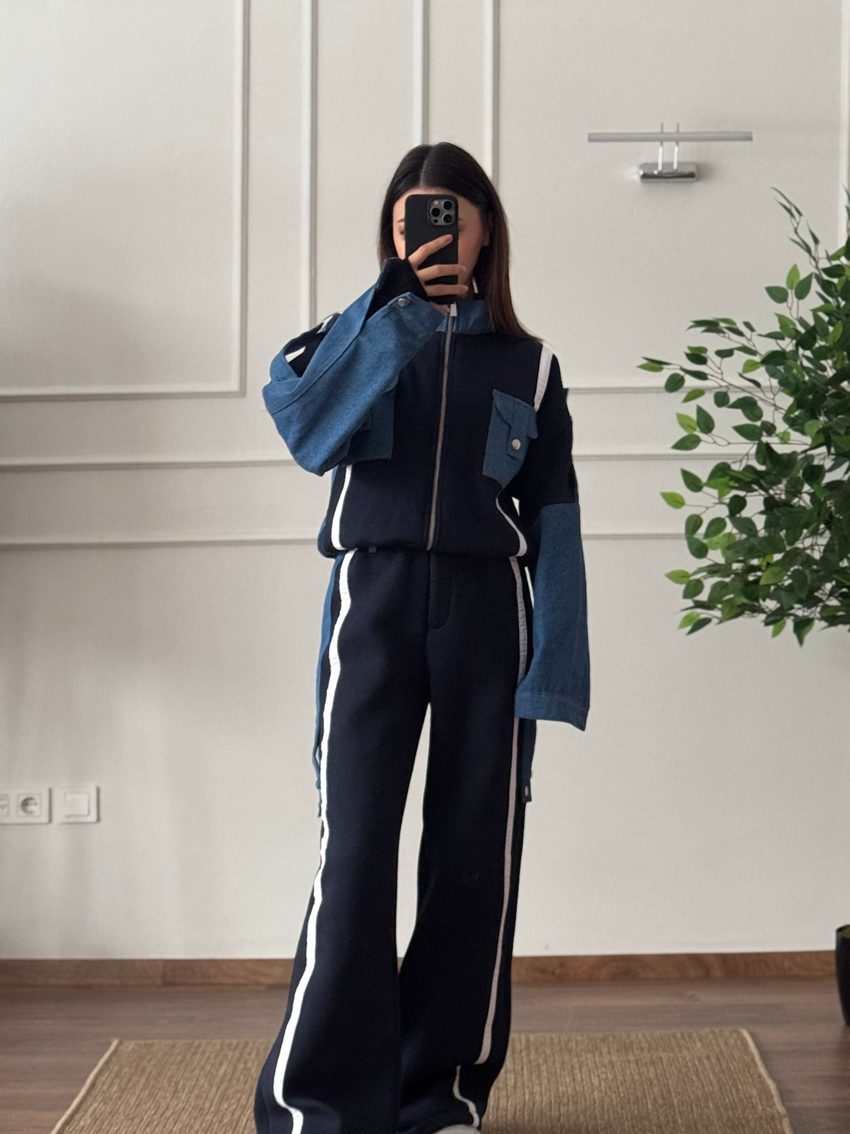 LUCY Özel Tasarım Lacivert Ceket Pantolon Takım