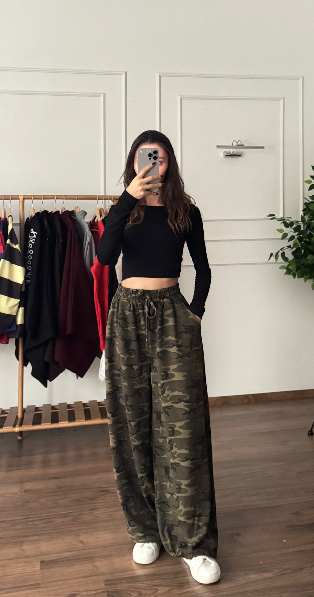 Kamuflaj Desen Oversize Pantolon
