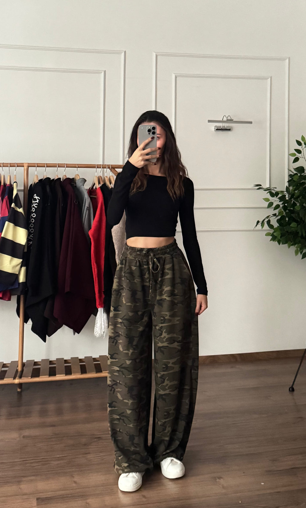 Kamuflaj Desen Oversize Pantolon