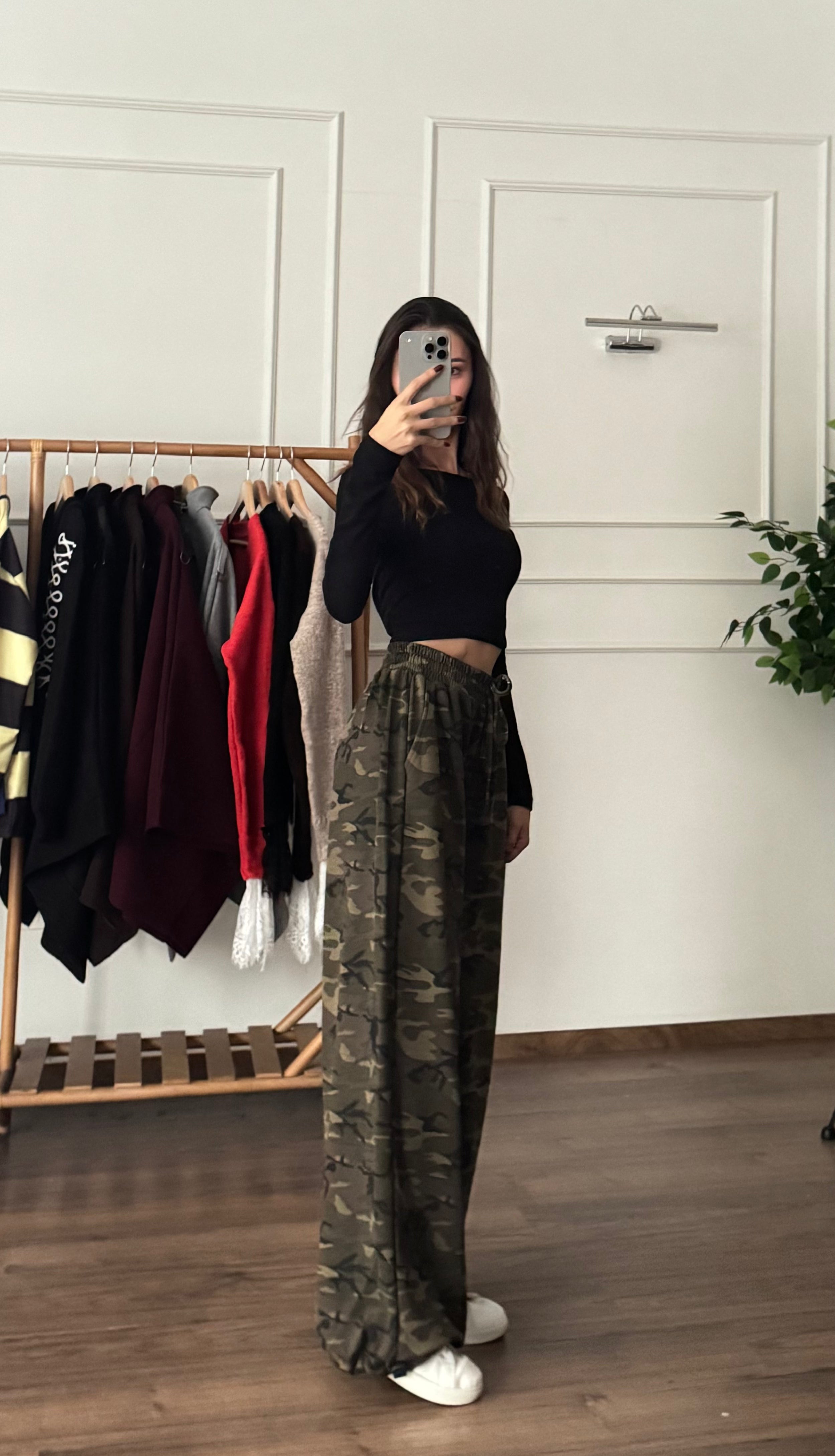 Kamuflaj Desen Oversize Pantolon