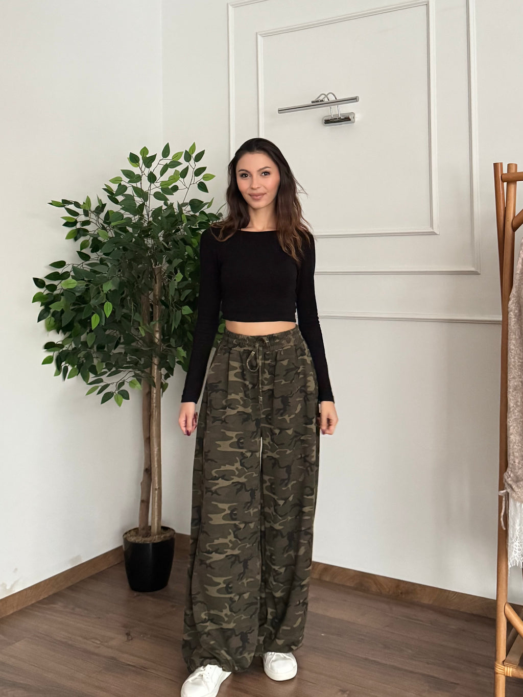 Kamuflaj Desen Oversize Pantolon