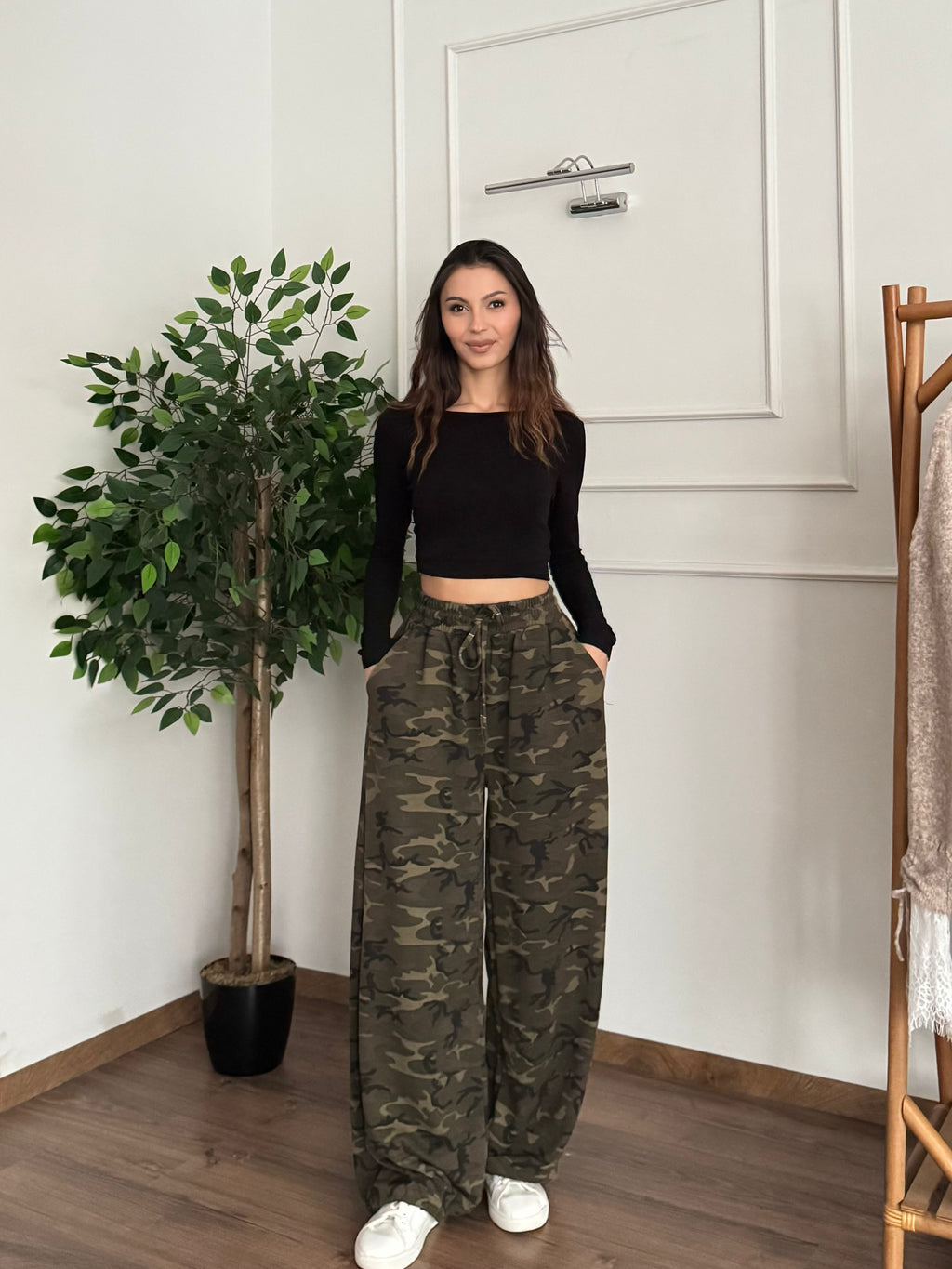 Kamuflaj Desen Oversize Pantolon
