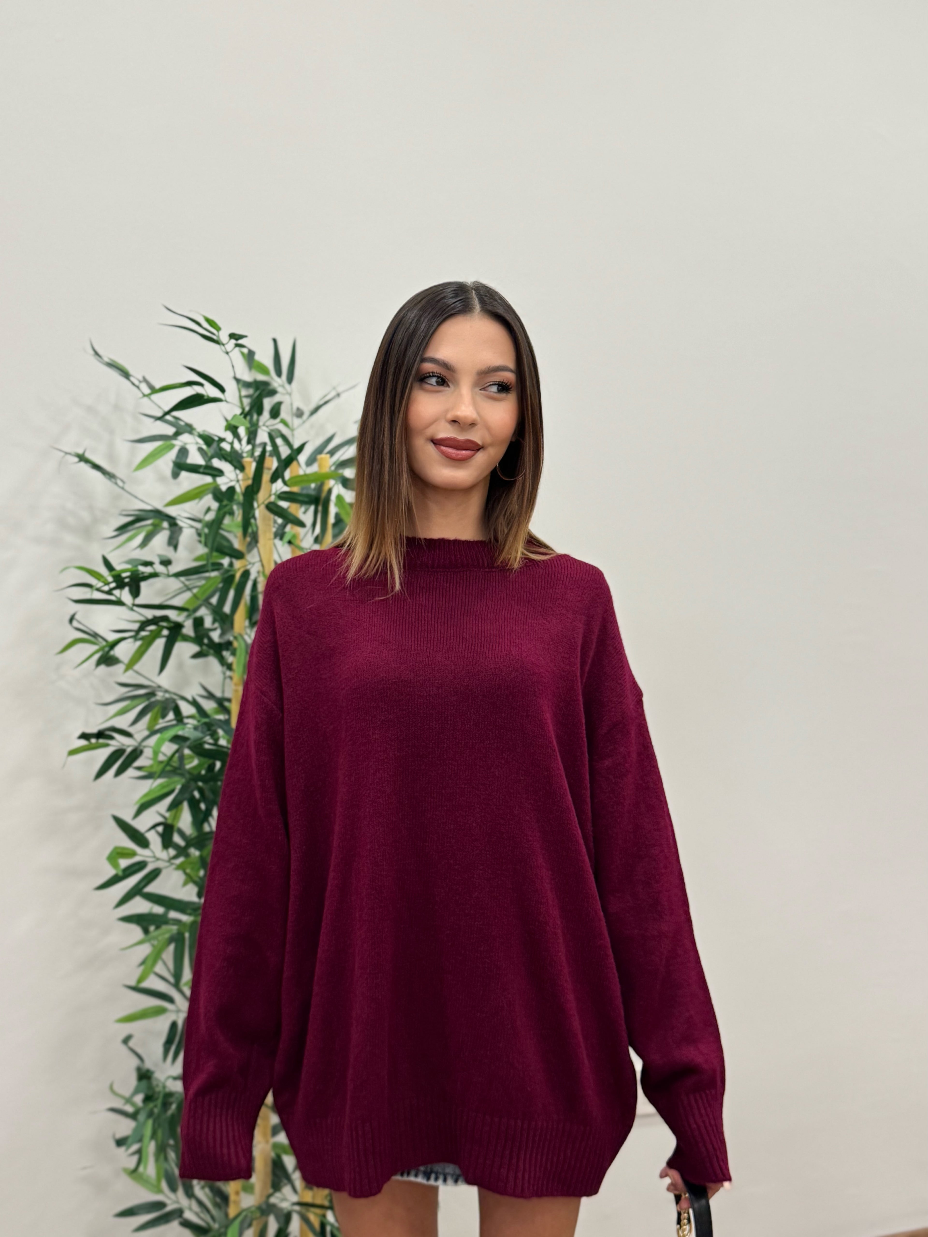Massi Oversize Bordo Kazak