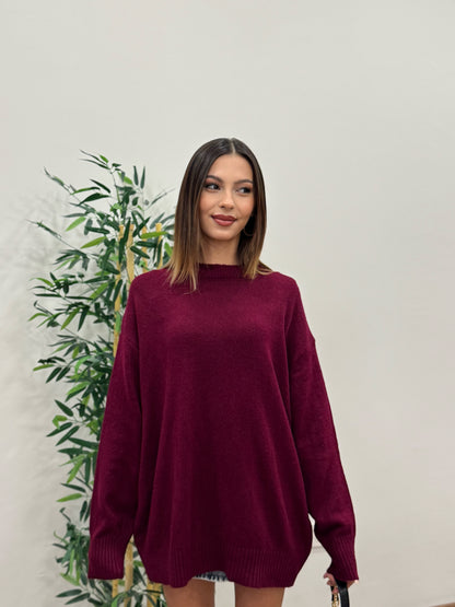 Massi Oversize Bordo Kazak