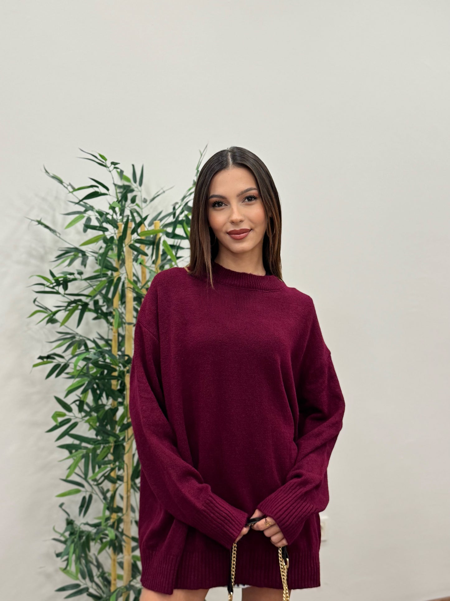 Massi Oversize Bordo Kazak