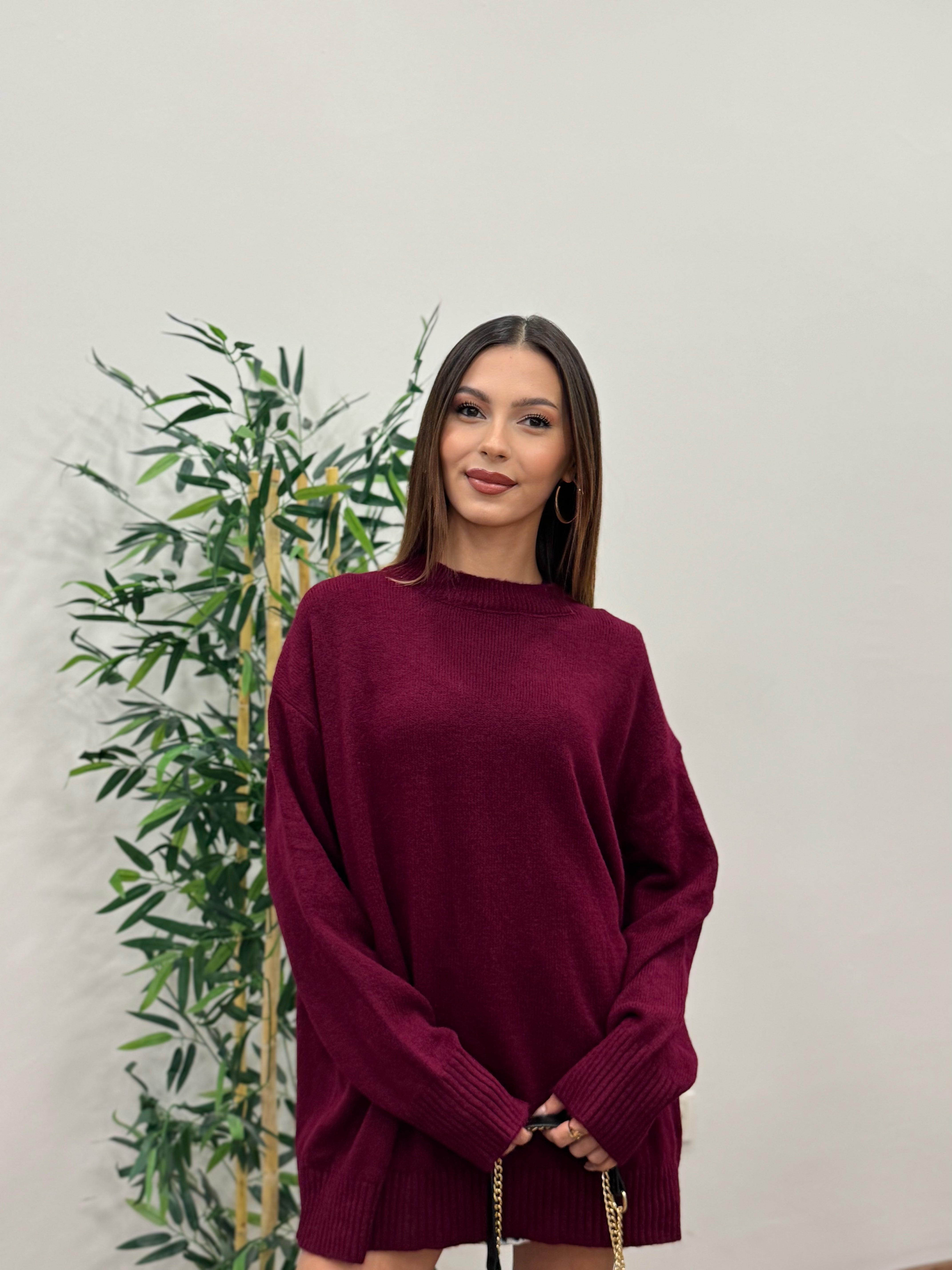 Massi Oversize Bordo Kazak