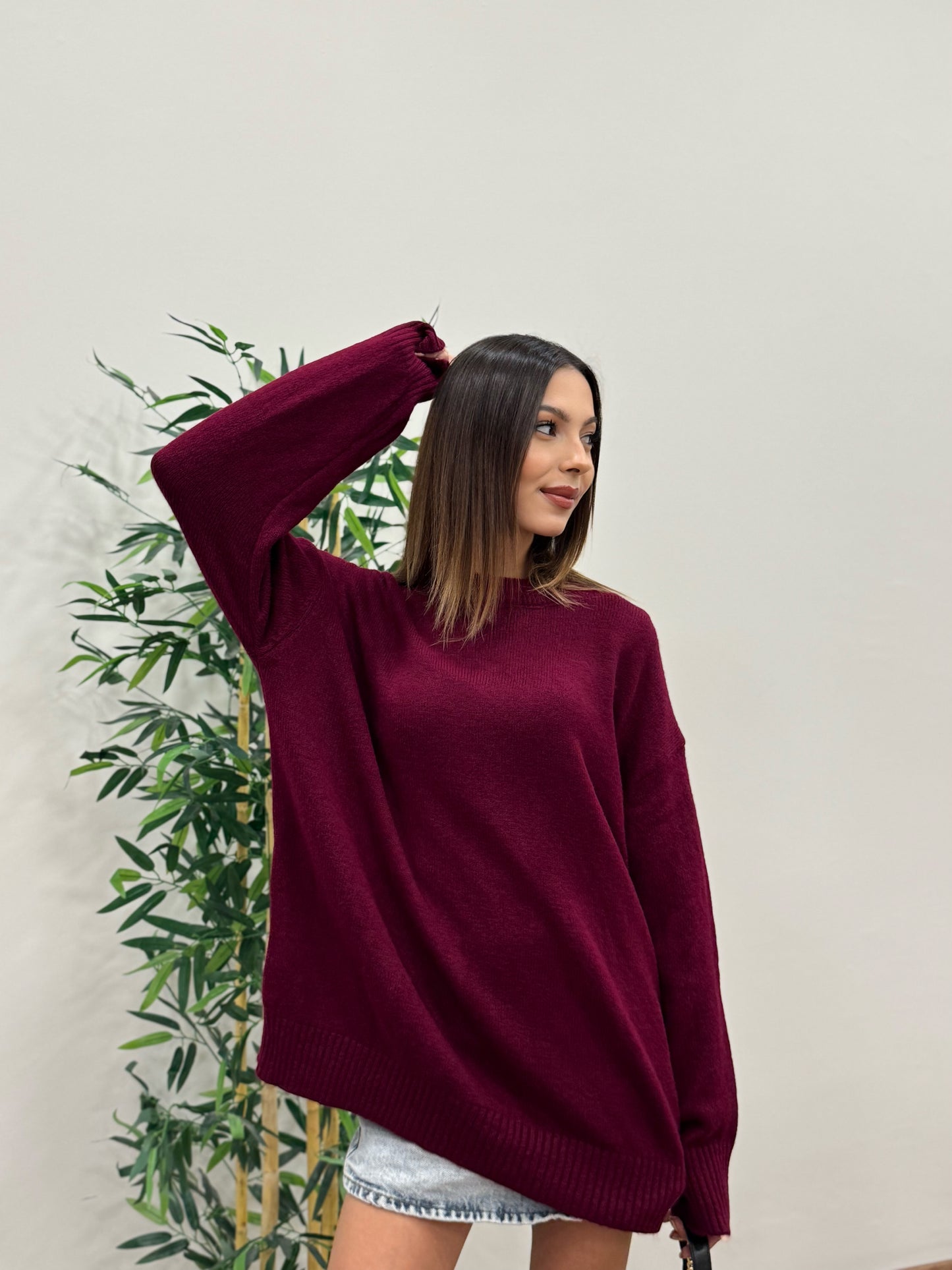 Massi Oversize Bordo Kazak