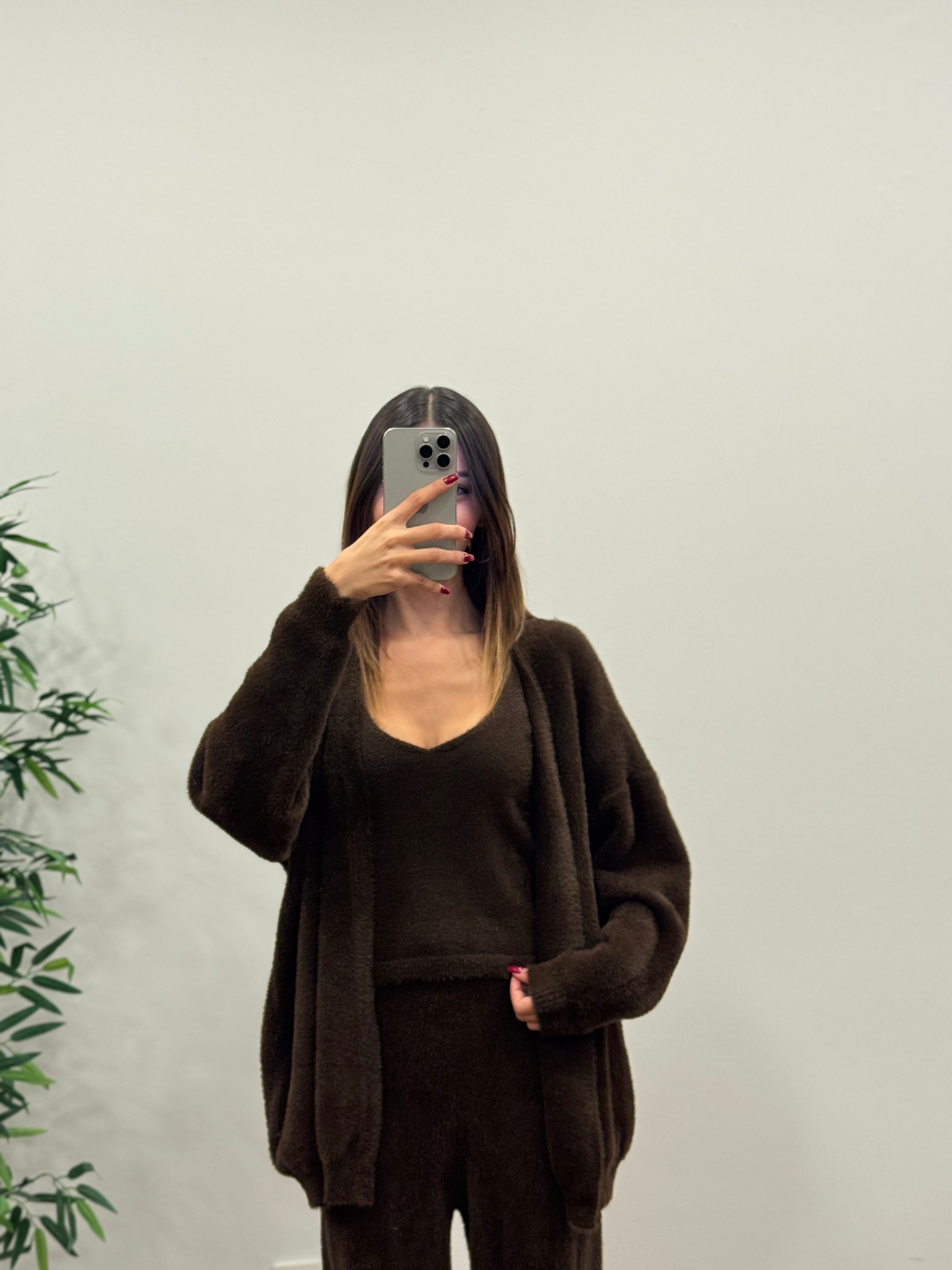 Moon 3lü Kahverengi Takım