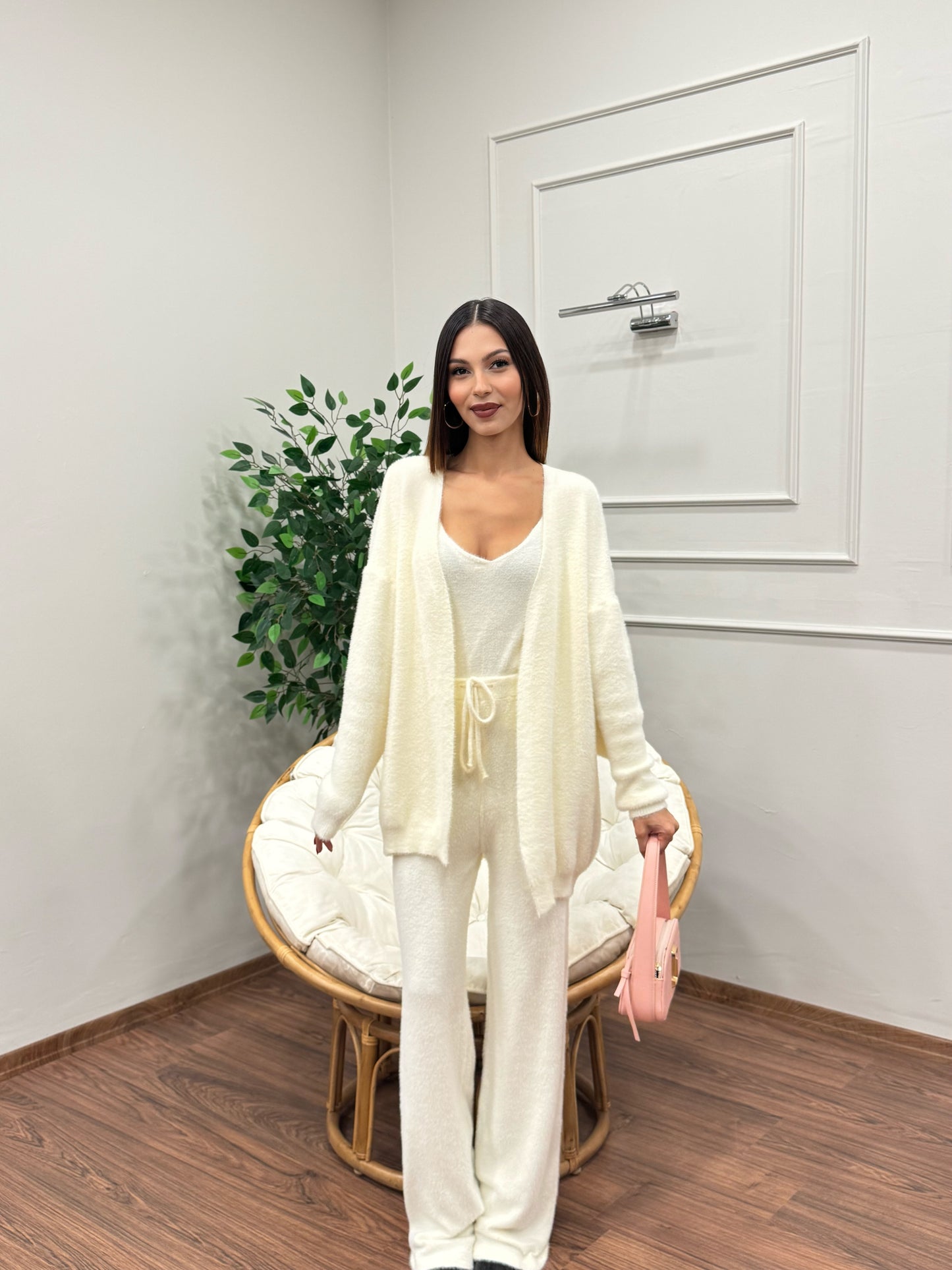 Moon 3lü Ekru Takım