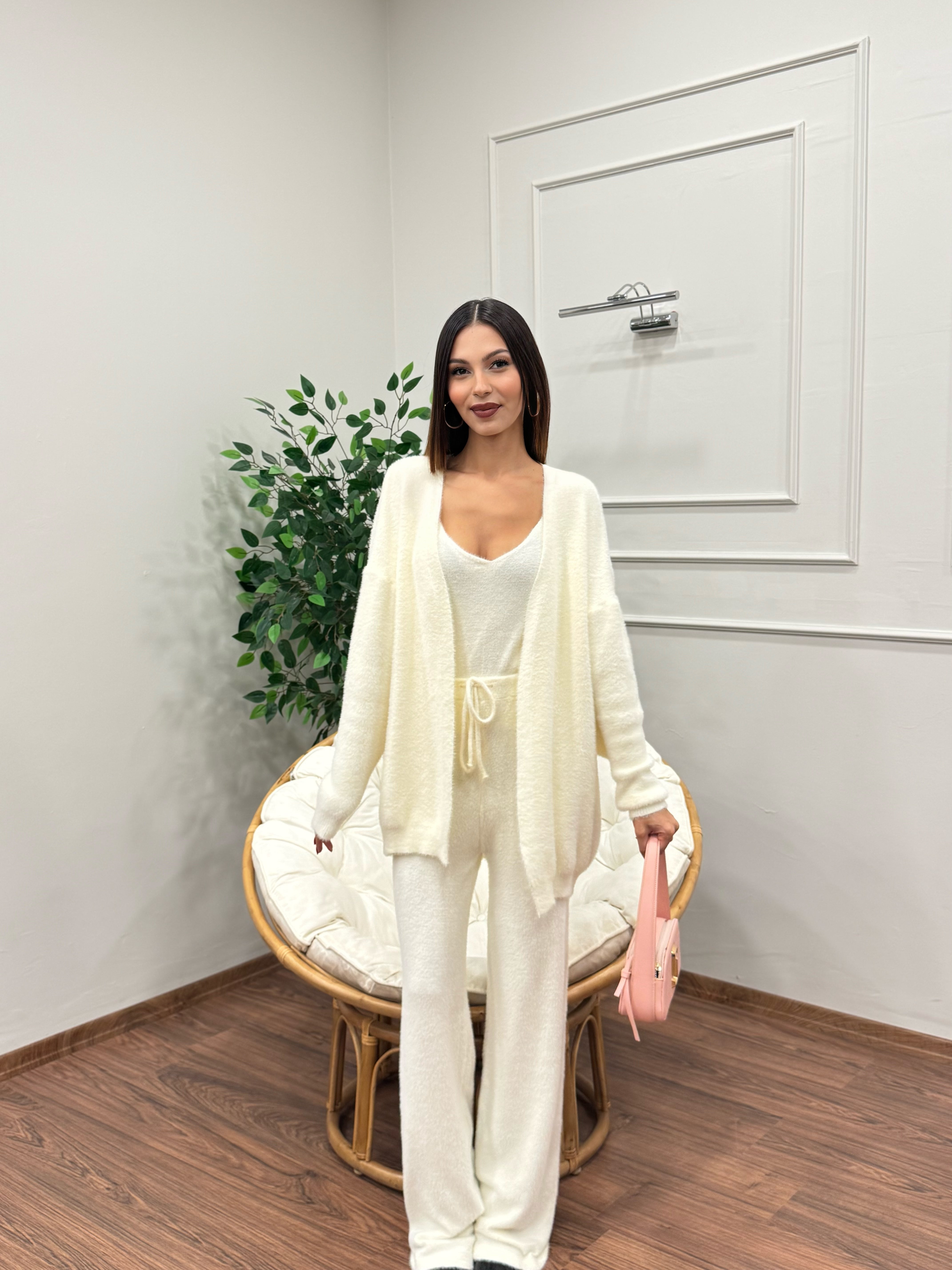 Moon 3lü Ekru Takım