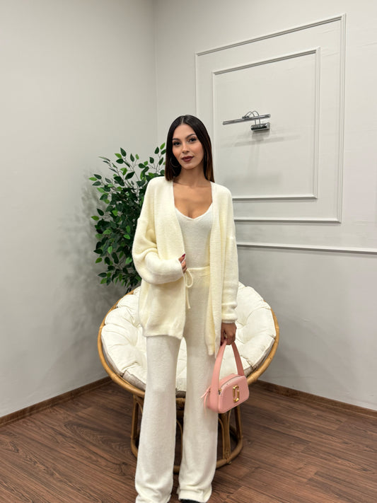 Moon 3lü Ekru Takım