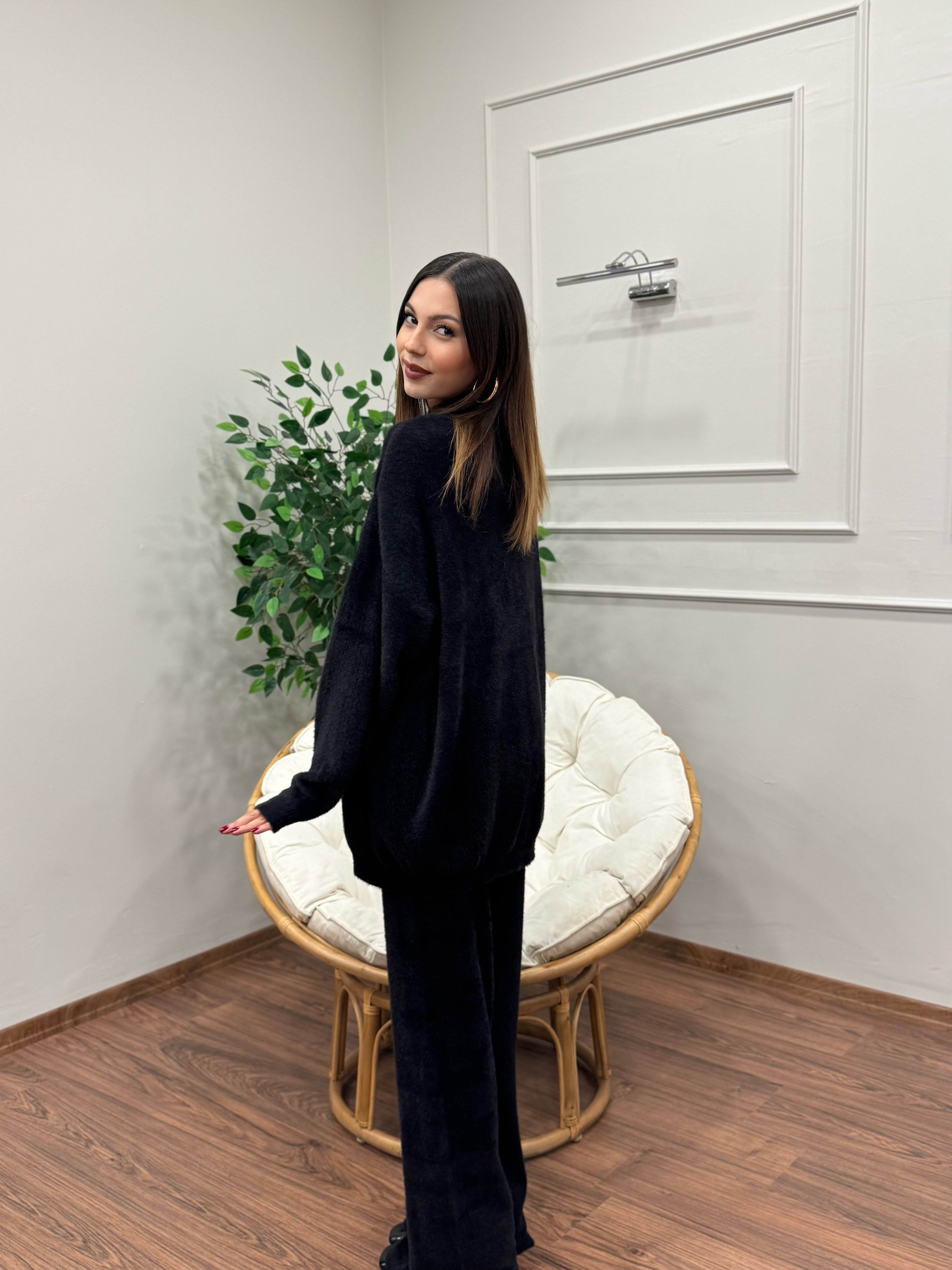 Moon 3lü Siyah Takım