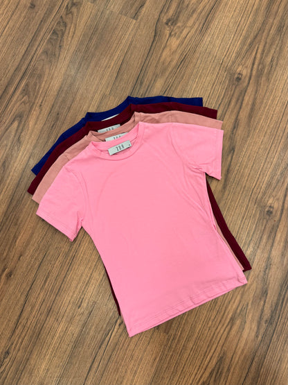 ZDA Basic Pembe Bluz