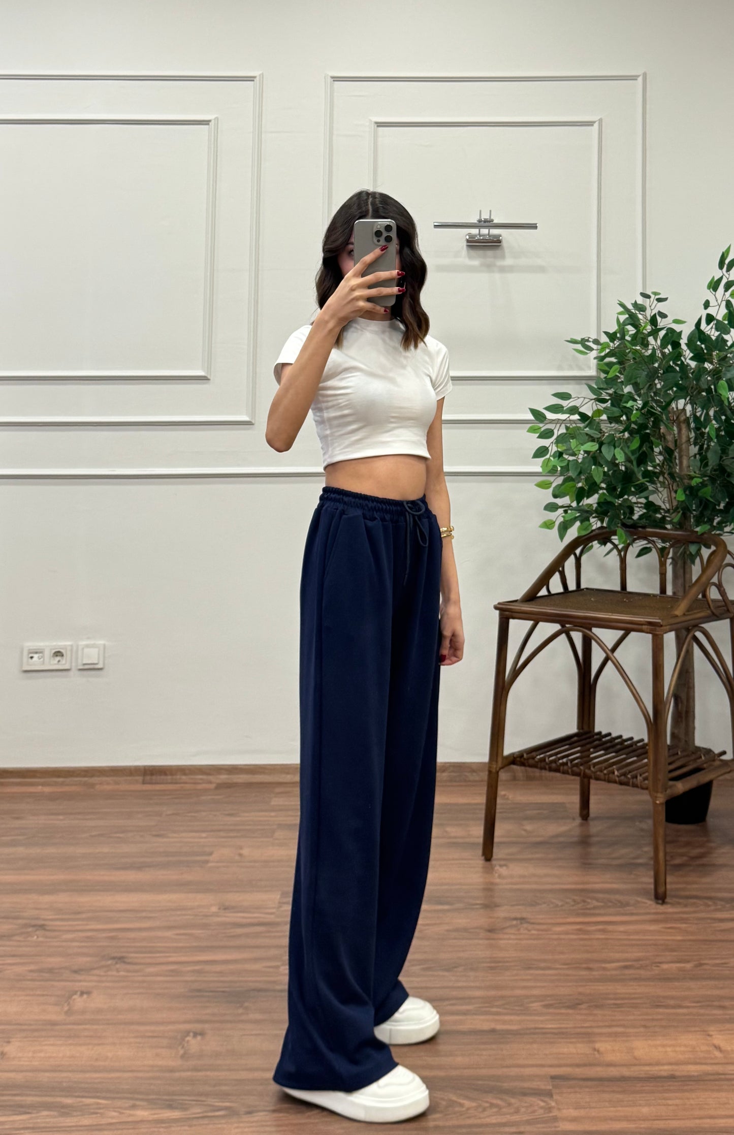 Mery Modal Kumaş Lacivert Pantolon