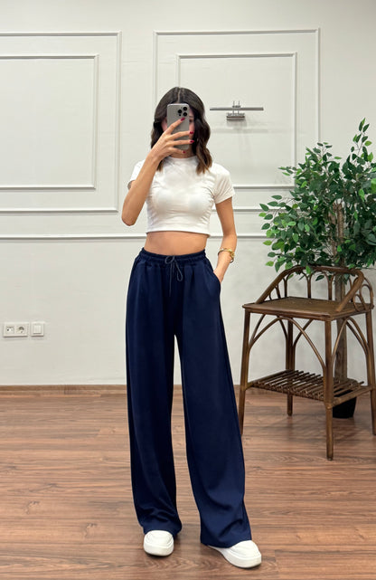 Mery Modal Kumaş Lacivert Pantolon