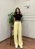 Mery Modal Kumaş Limon Sarı Pantolon