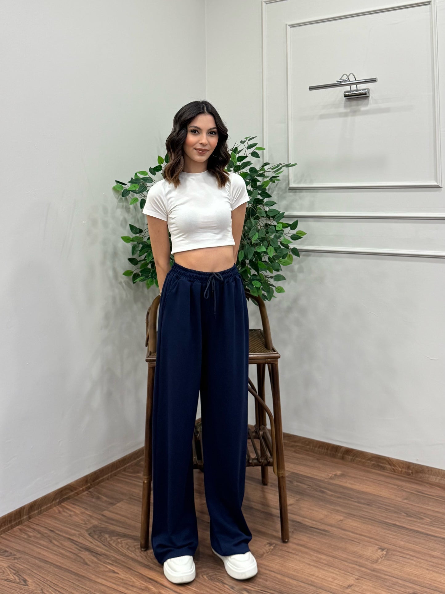 Mery Modal Kumaş Lacivert Pantolon