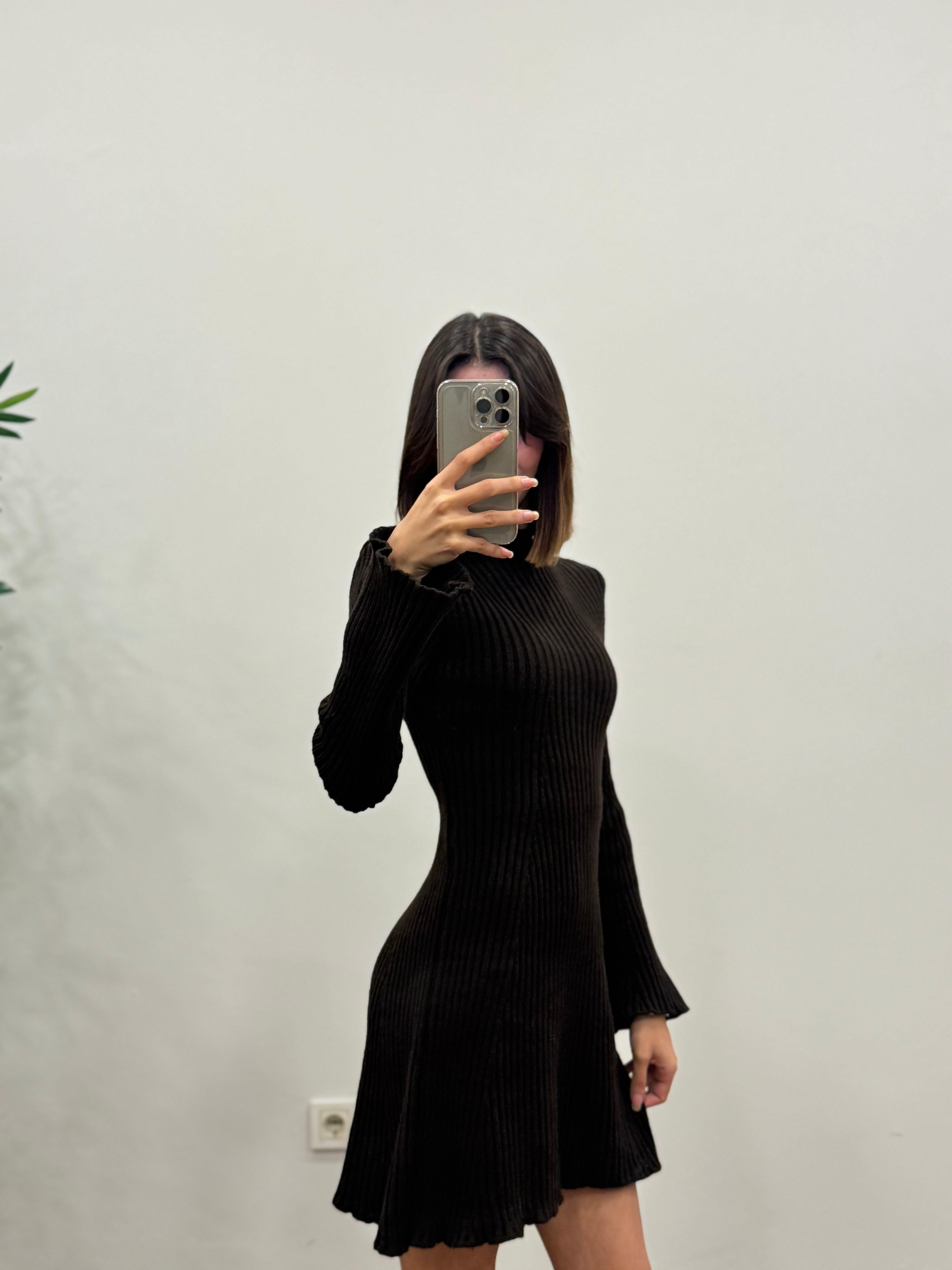 Triko İspanyol Pinterest Kahverengi Elbise