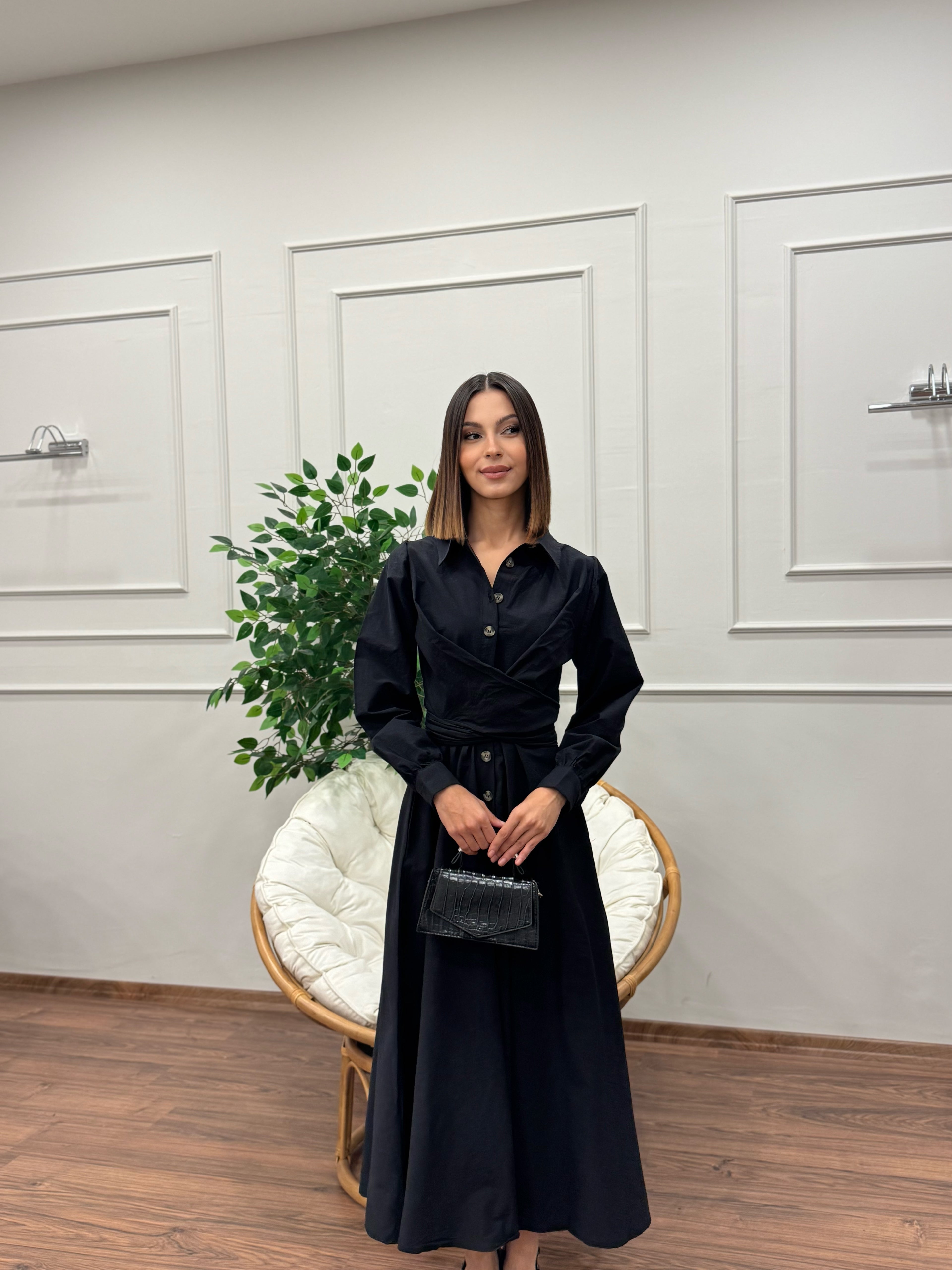 Davina Belden Bağlama Detay Elbise