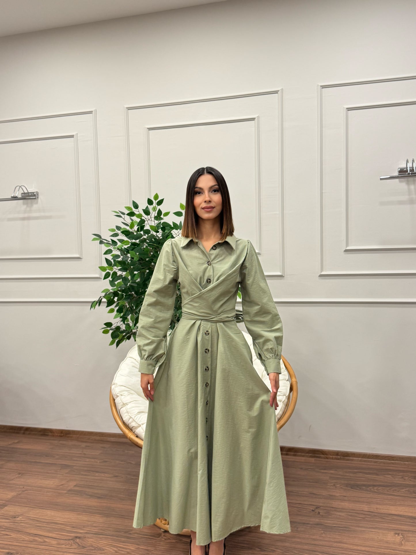 Davina Belden Bağlama Detay Elbise