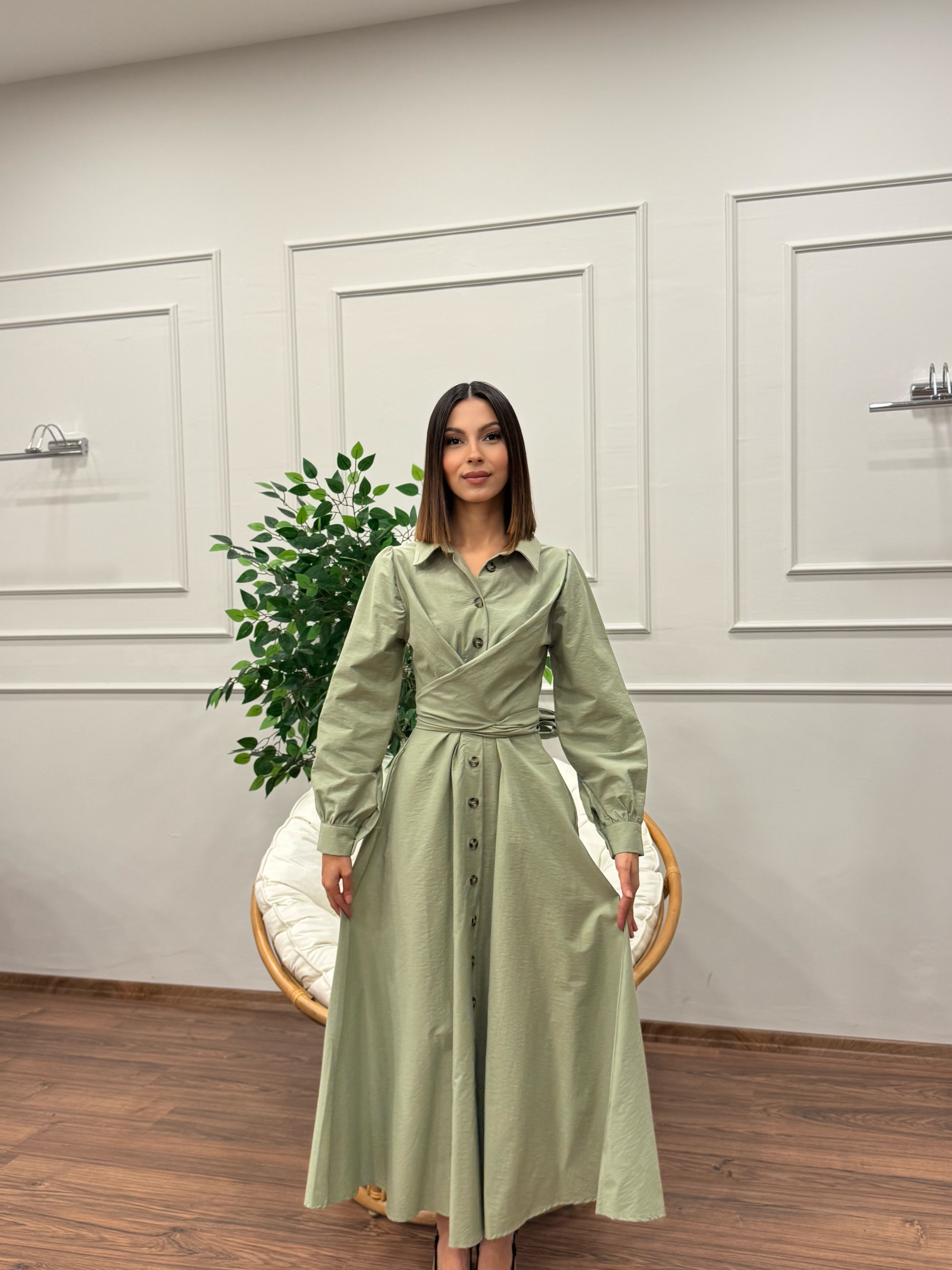 Davina Belden Bağlama Detay Elbise