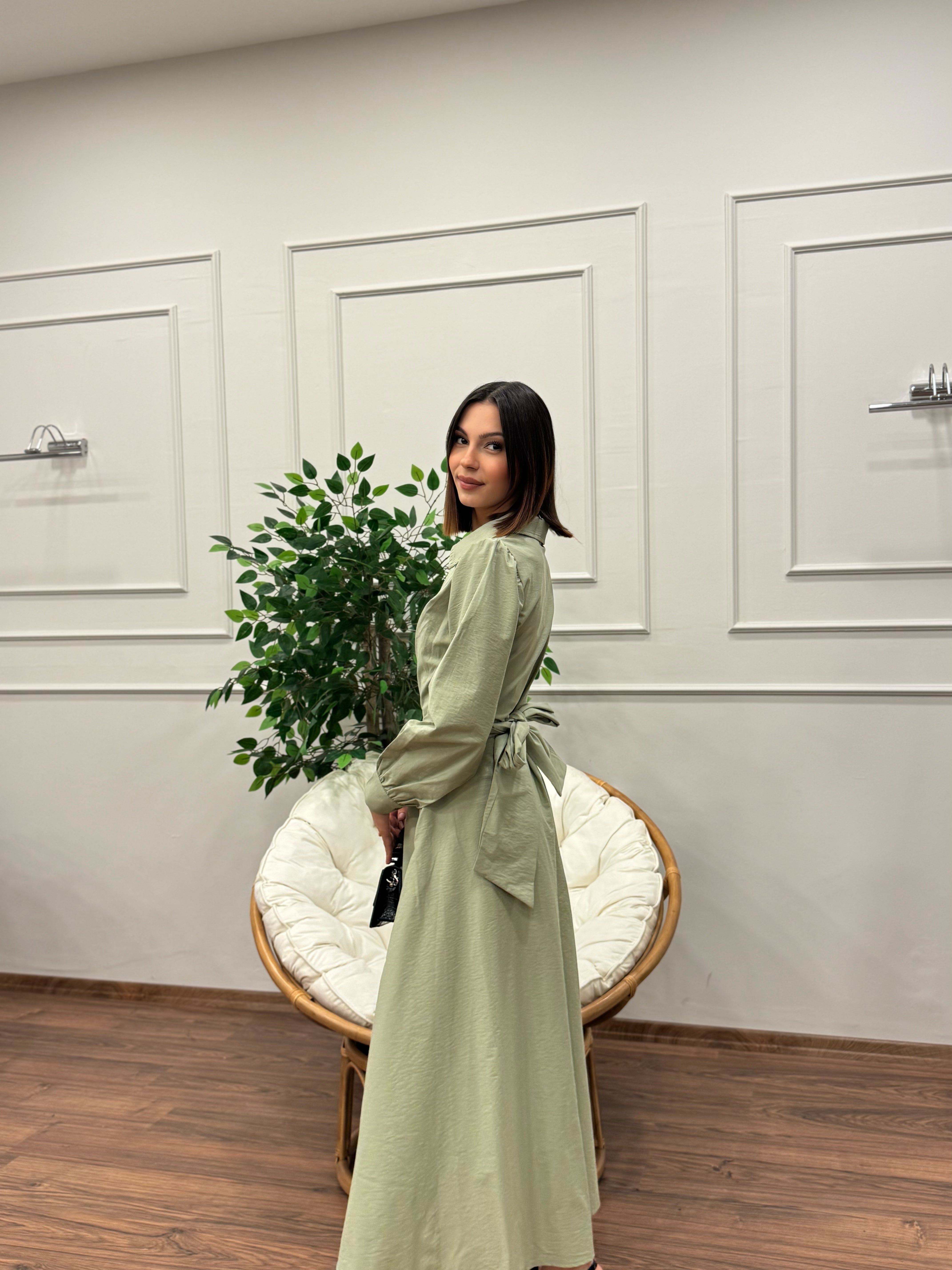 Davina Belden Bağlama Detay Elbise