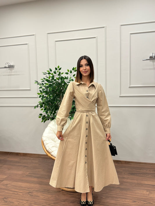 Davina Belden Bağlama Detay Elbise