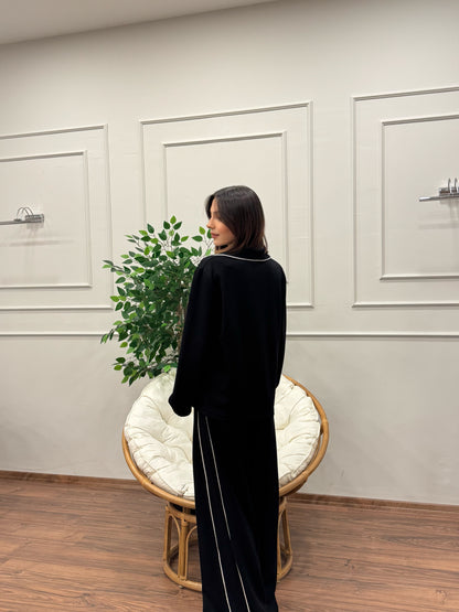 Safir Modal Kumaş Siyah Takım